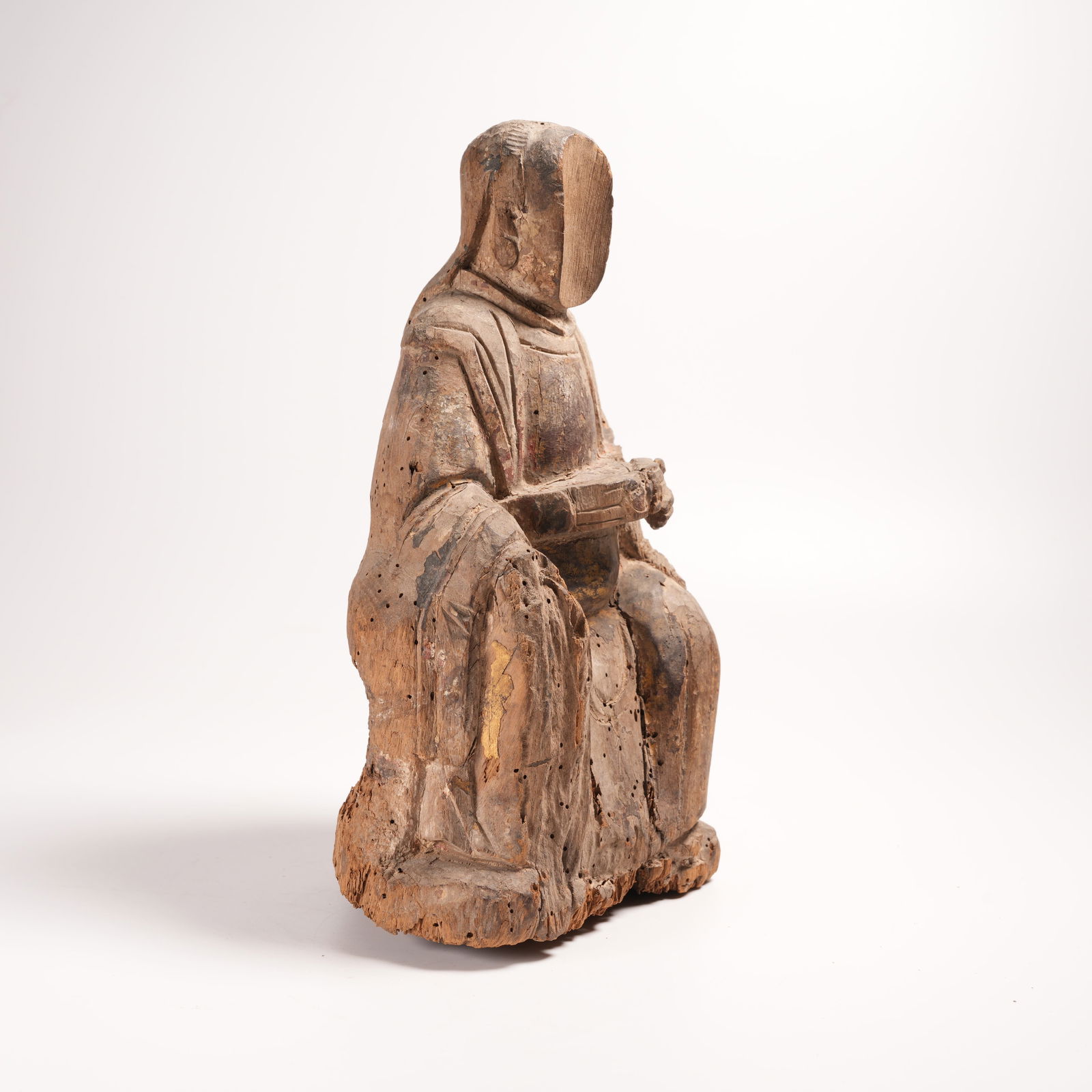 A GILDED LACQUER AMORPHOUS FIGURE - 5