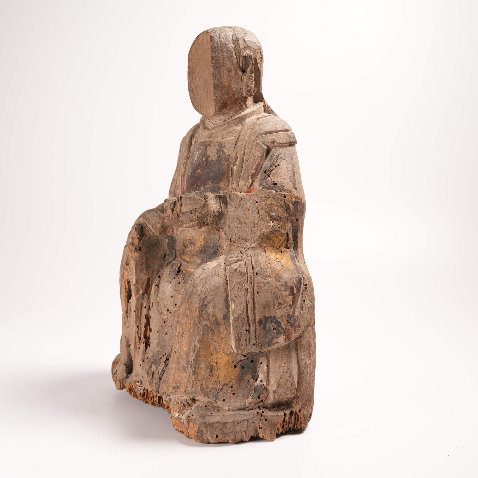 A GILDED LACQUER AMORPHOUS FIGURE - 6