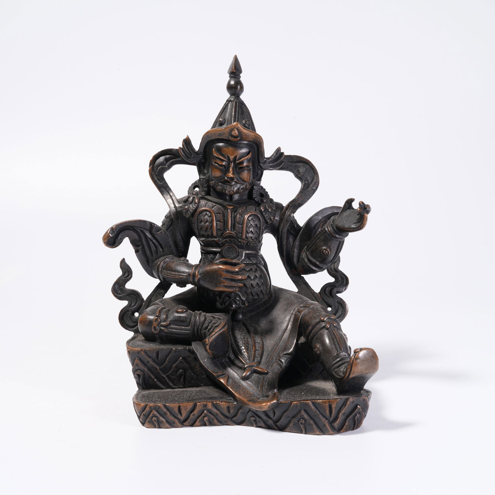 A BRONZE FIGURE STATUE (1 of 10)