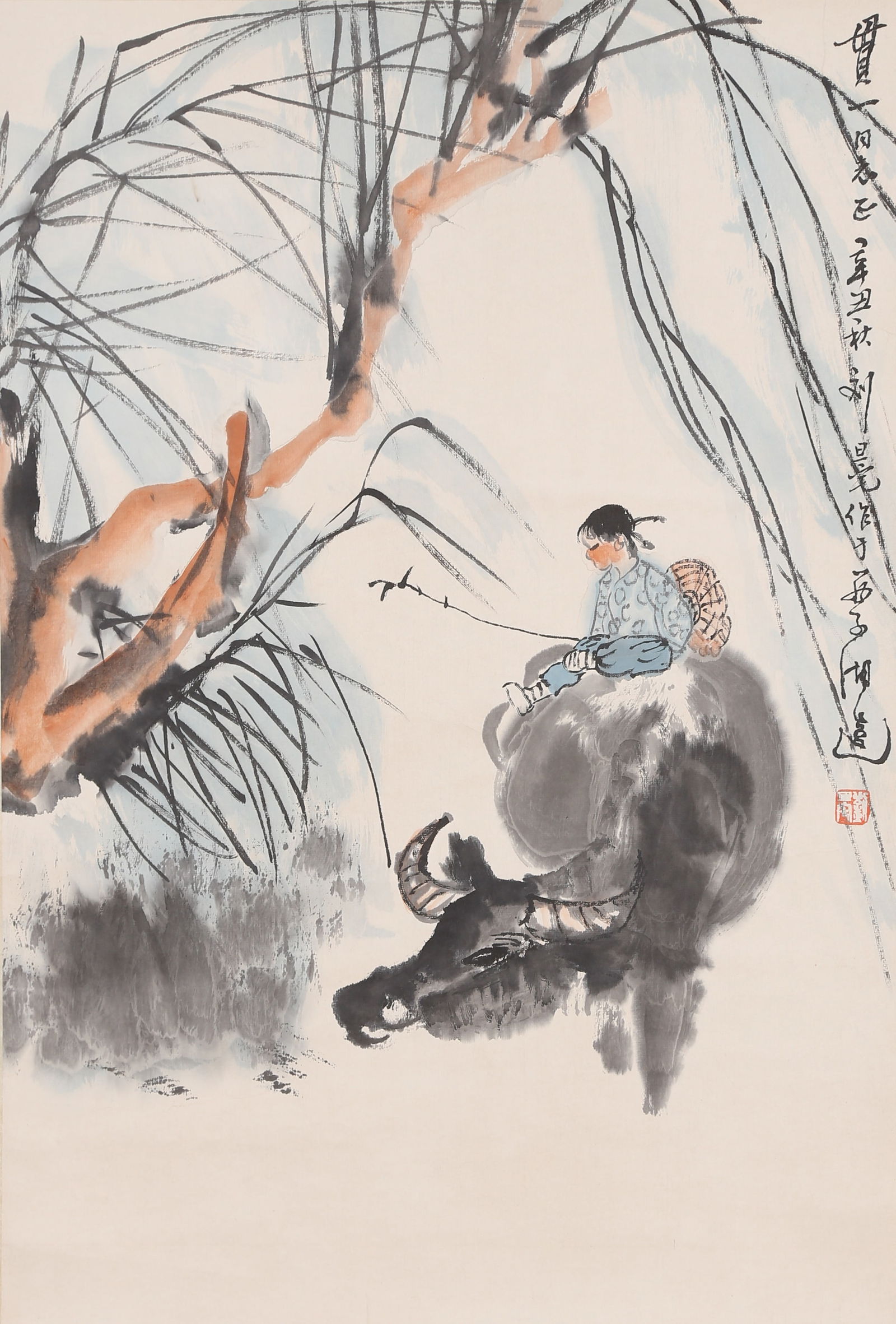 A COWHERD BOY ON PAPER BY LIU DANZHAI.劉旦宅 (1 of 10)