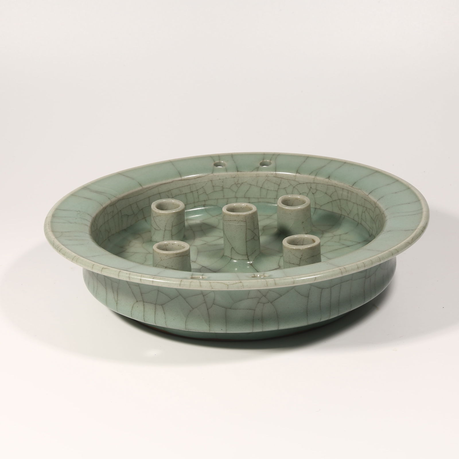 A LONGQUAN KILN FIVE-HOLE OIL LAMP (1 of 8)