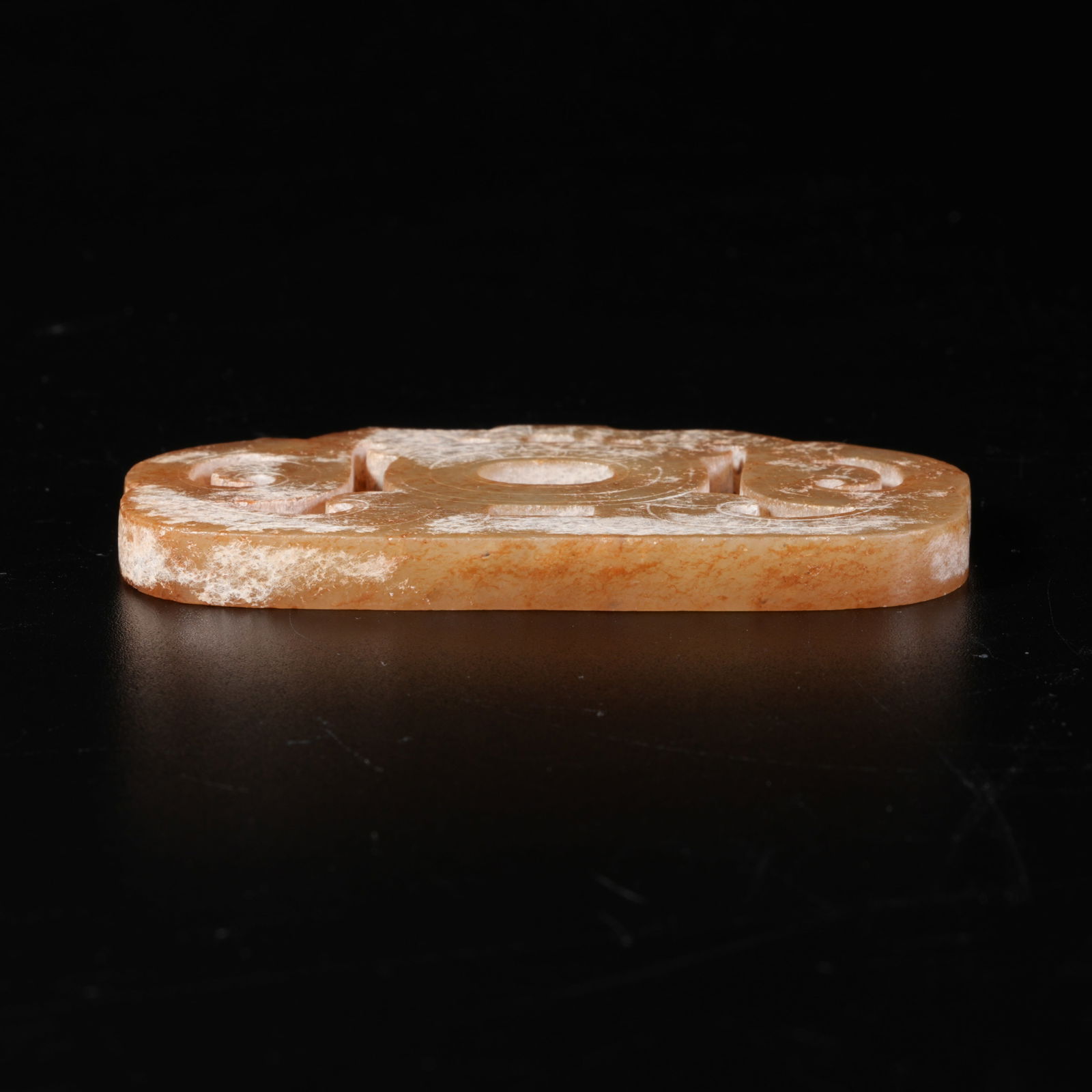 A HETIAN JADE DRAGON PATTERN PENDANT - 4