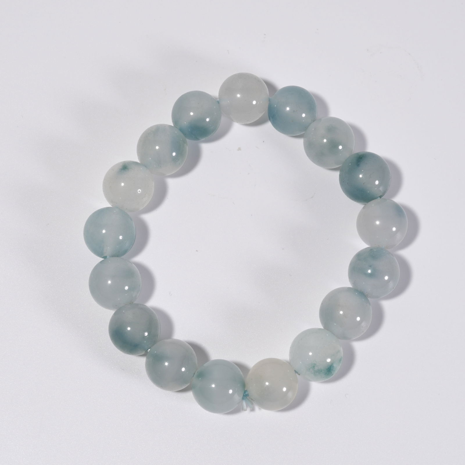 A AGATE BEAD BRACELET - 9