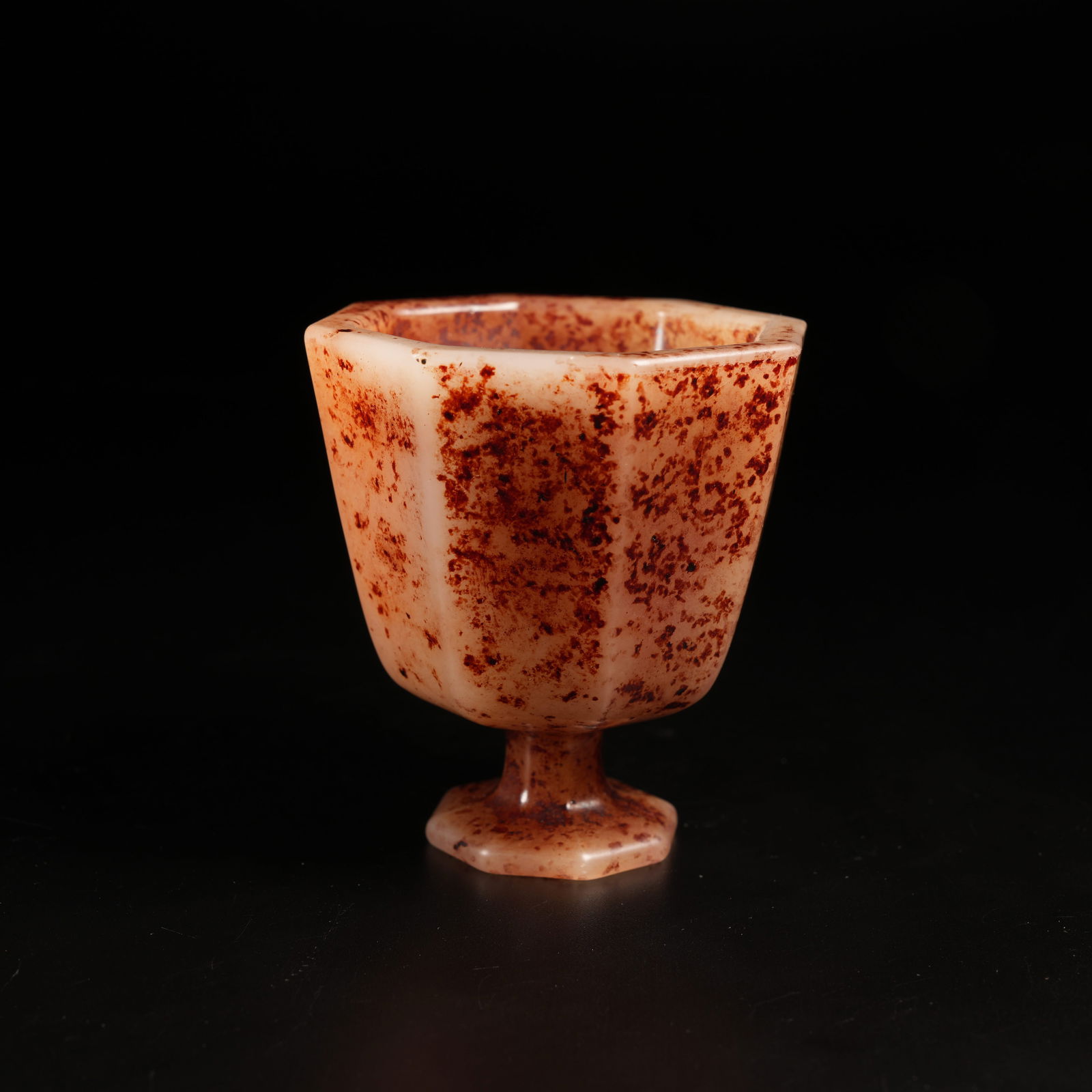 A HIGH-FOOTED CUP IN ARCHAIC JADE (1 of 8)