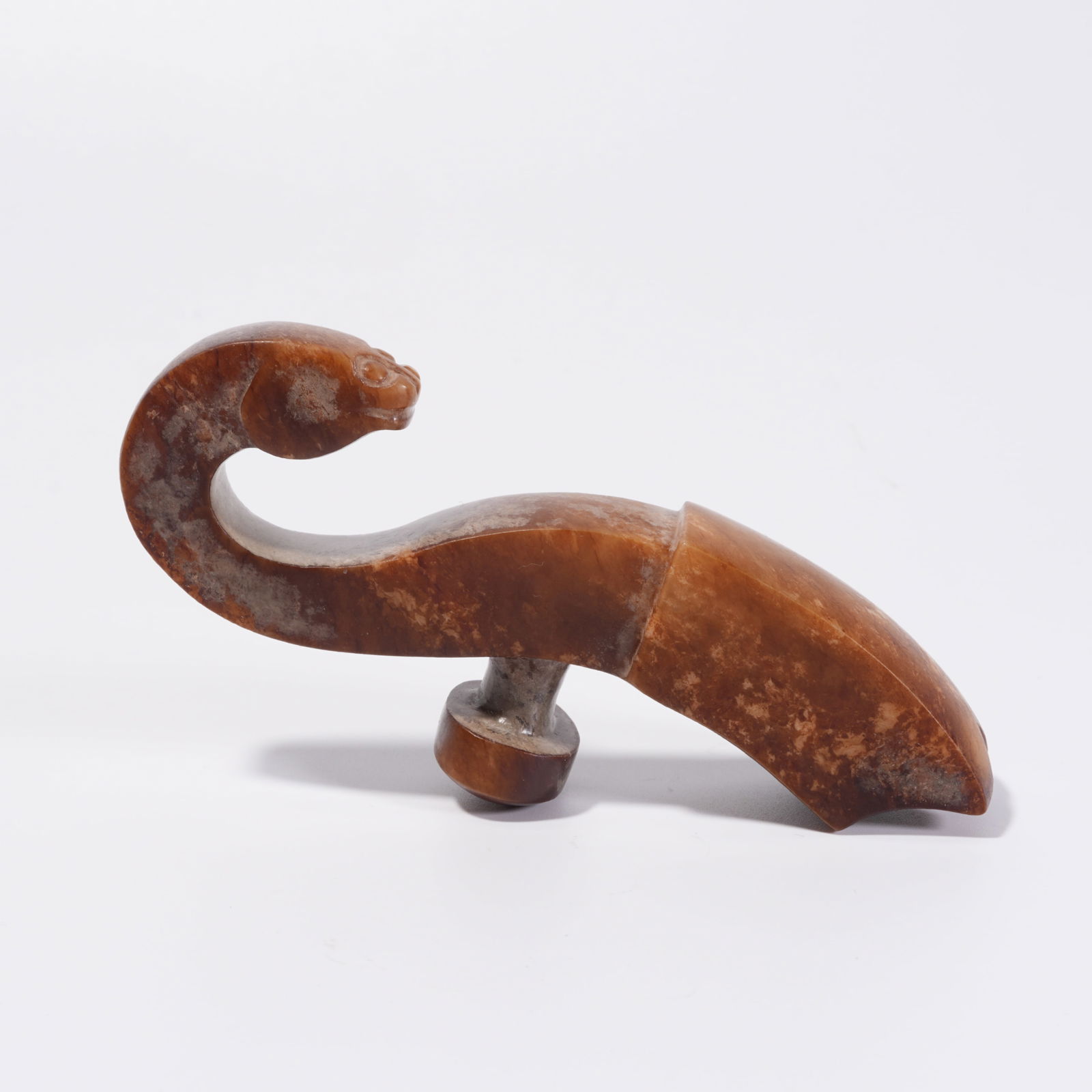 A ANCIENT JADE BELT HOOK: Ancient Jade Belt Hook