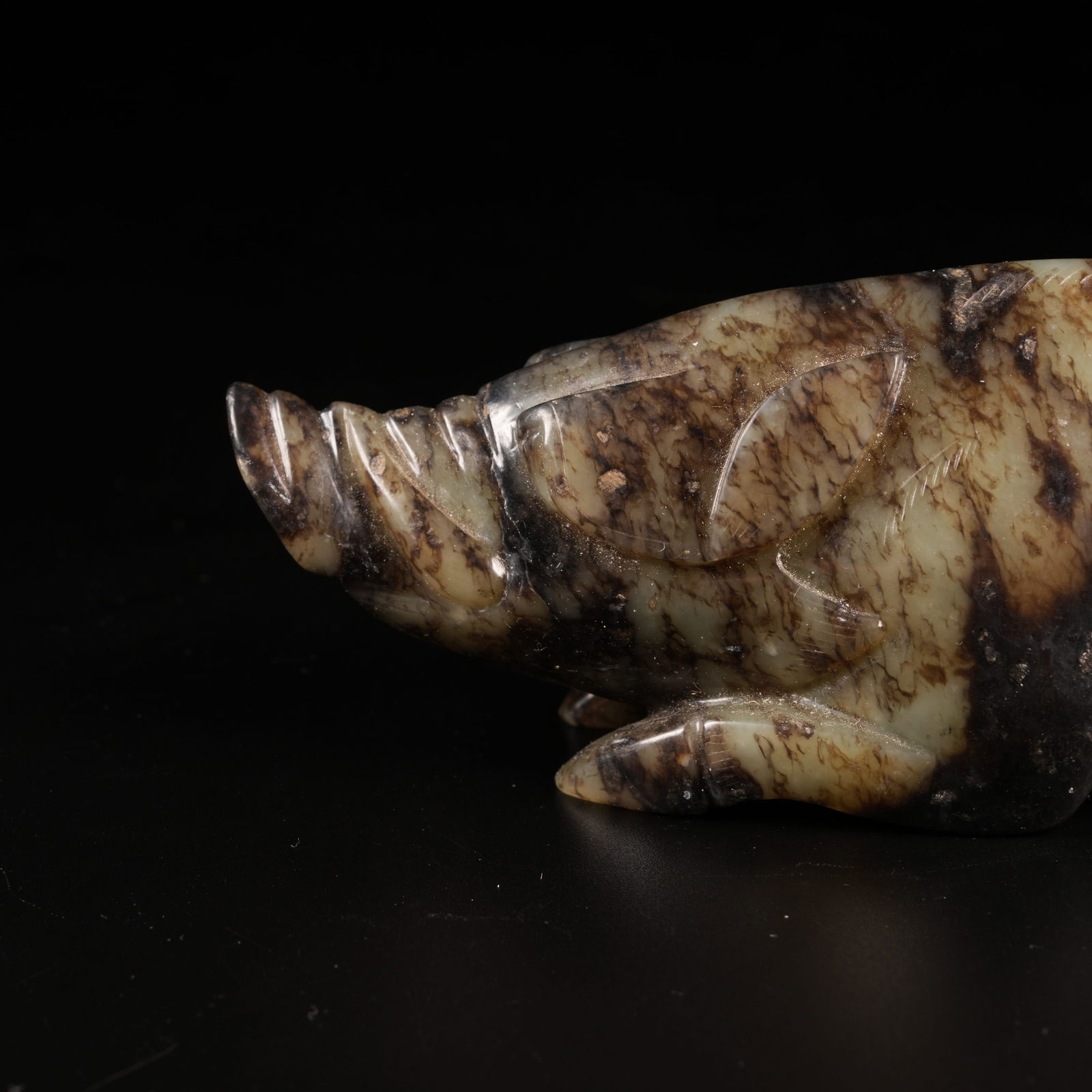 A ANCIENT JADE PIG - 7