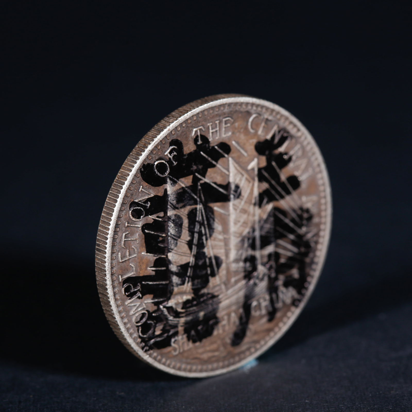 A SILVER DOLLAR COIN - 3