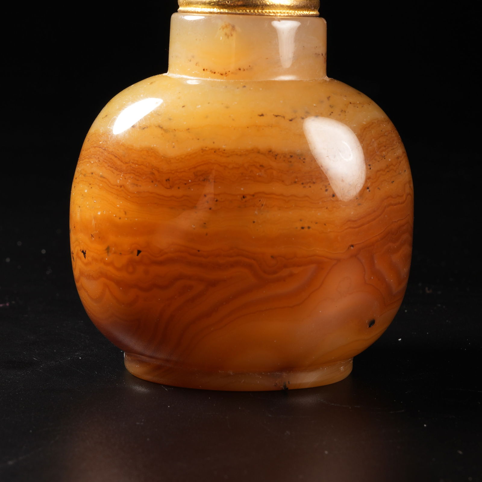 A AGATE SNUFF BOTTLE - 7