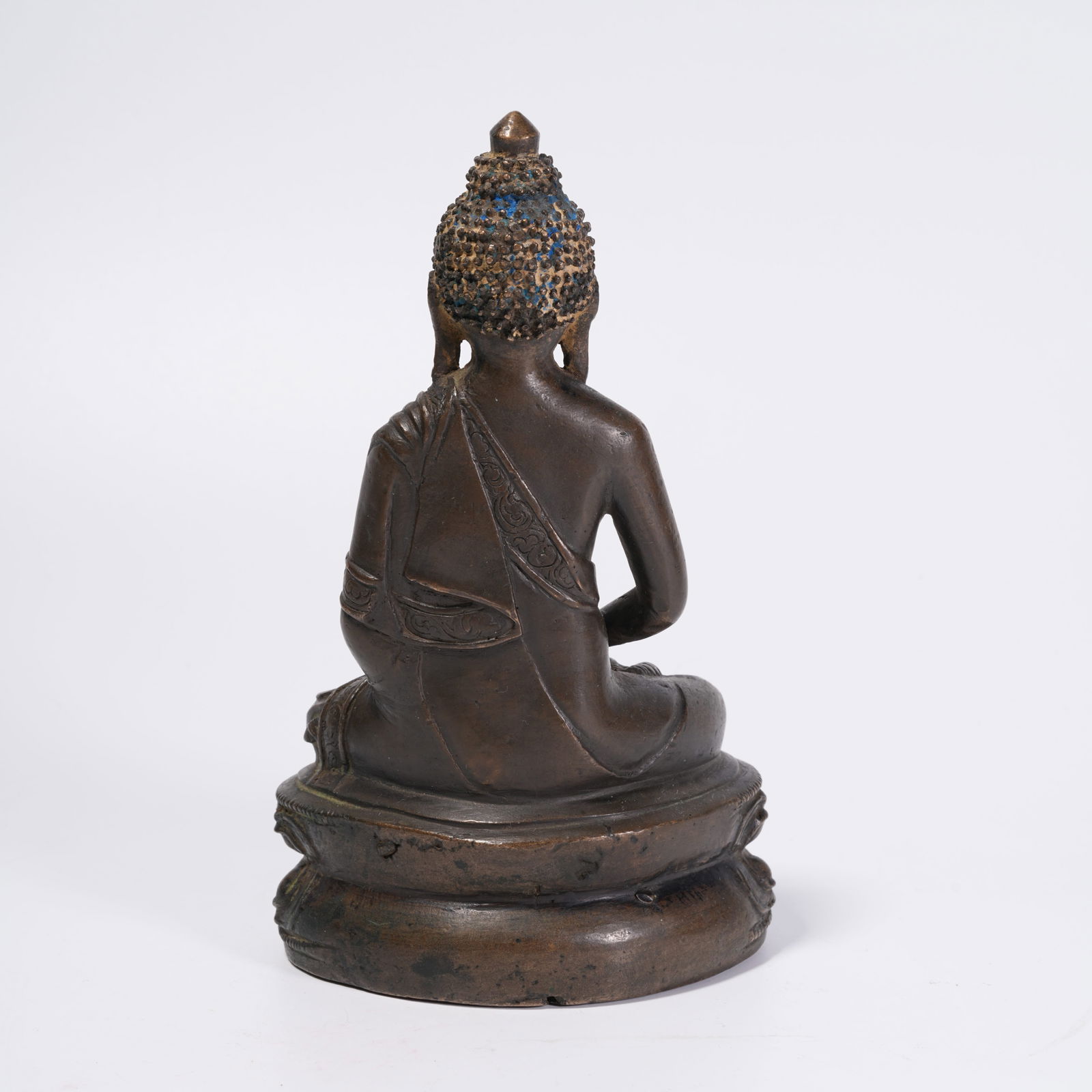 A BRONZE SHAKYAMUNI STATUE - 5