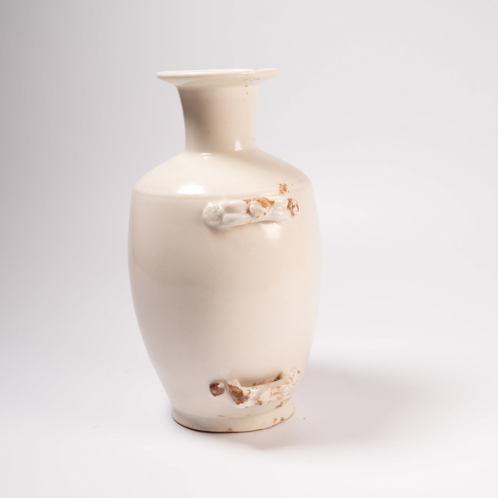 A DING WARE PIERCED VASE - 3