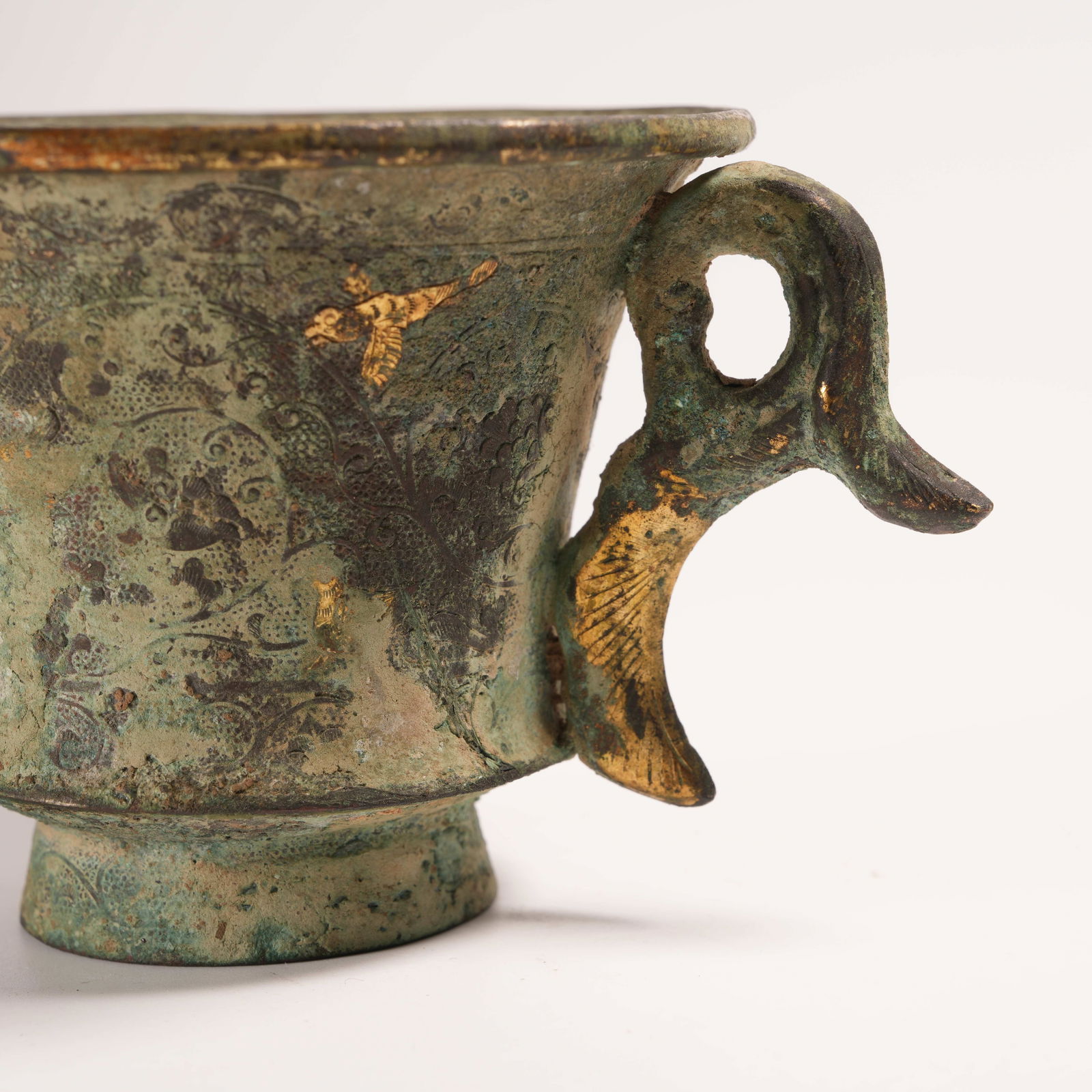 A GILDED SILVER CUP - 7