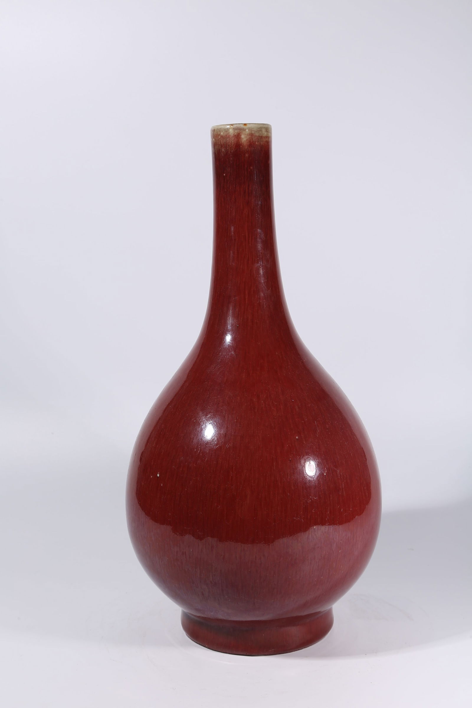 A JUN RED GLAZE DALAN VASE - 7