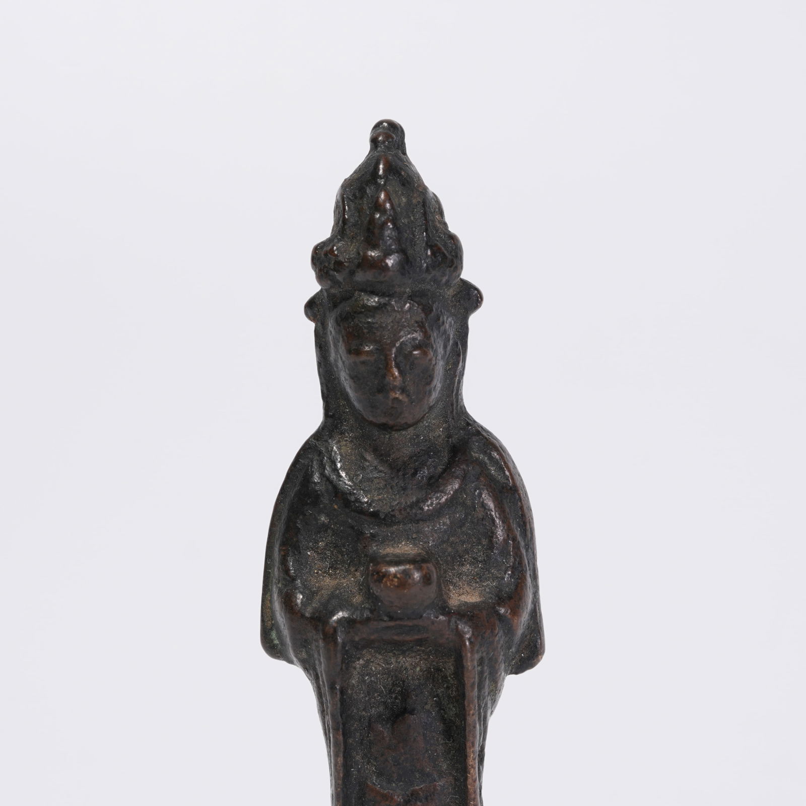 A BRONZE BUDDHA STATUE - 2