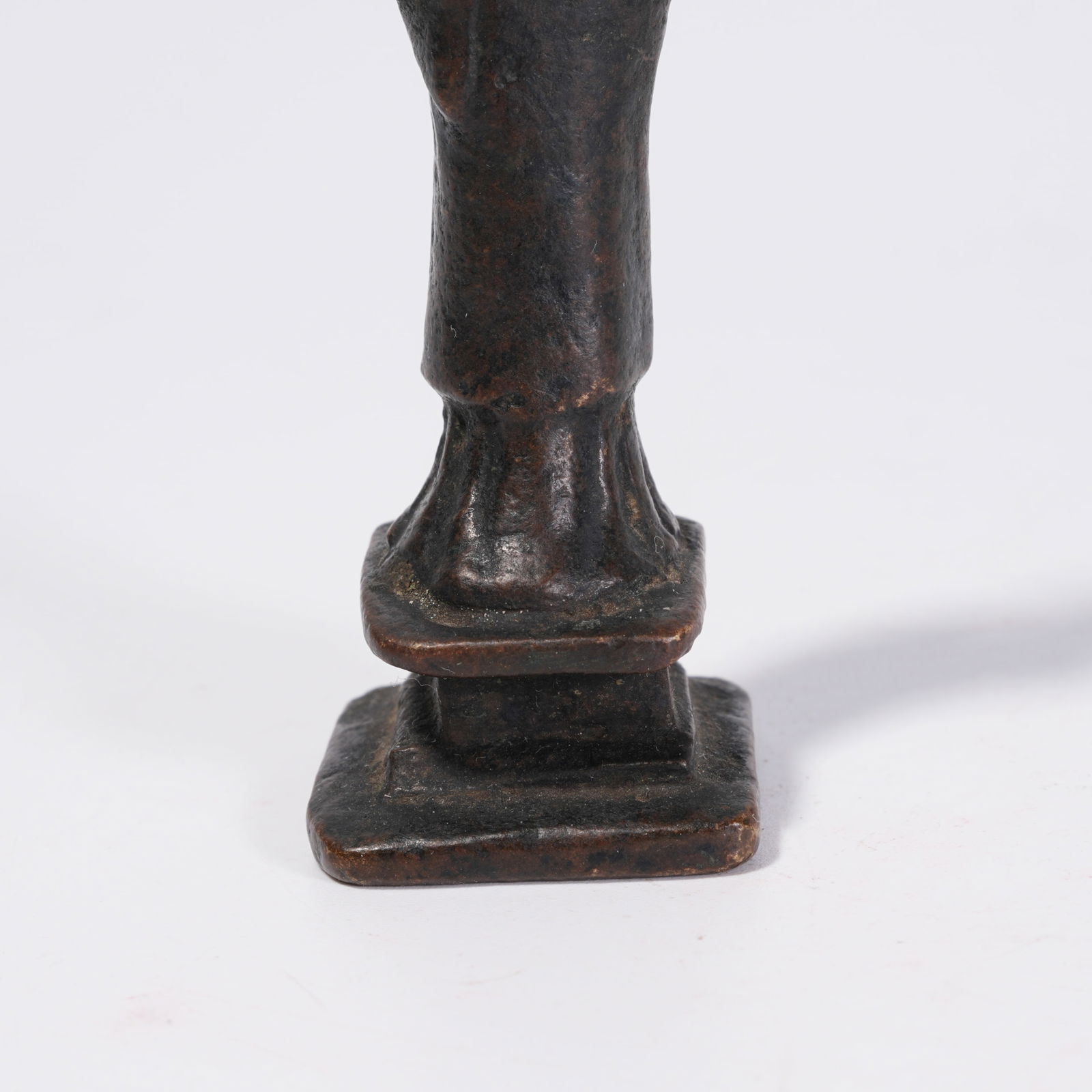 A BRONZE BUDDHA STATUE - 7