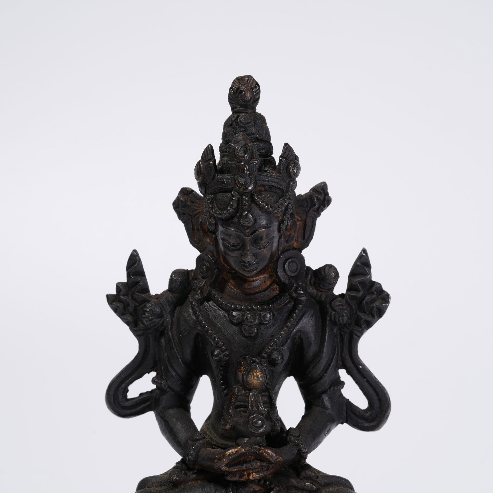 A BRONZE LONGEVITY BUDDHA STATUE - 2