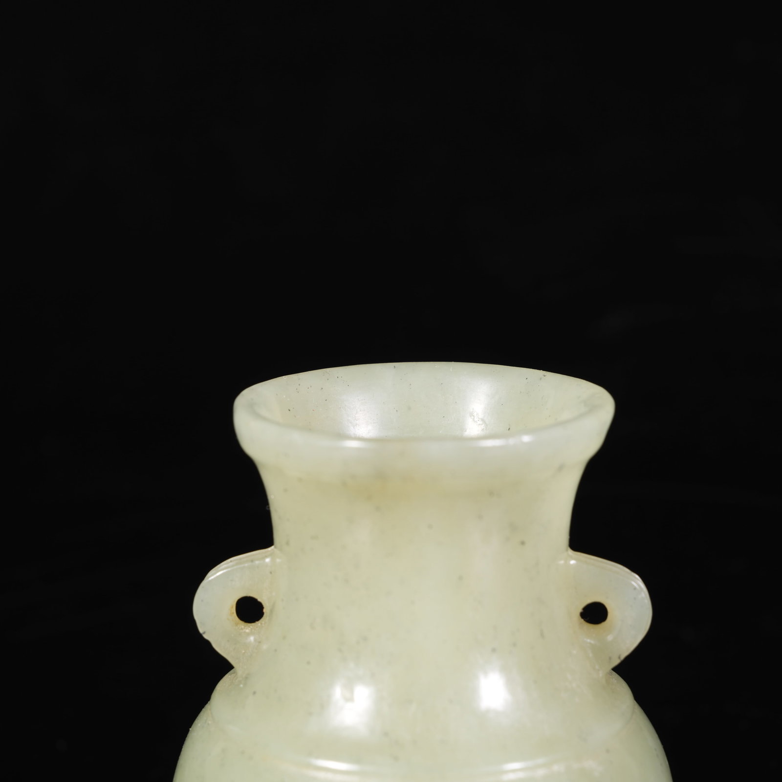 A HETIAN JADE DOUBLE-LOOP BOTTLE - 2