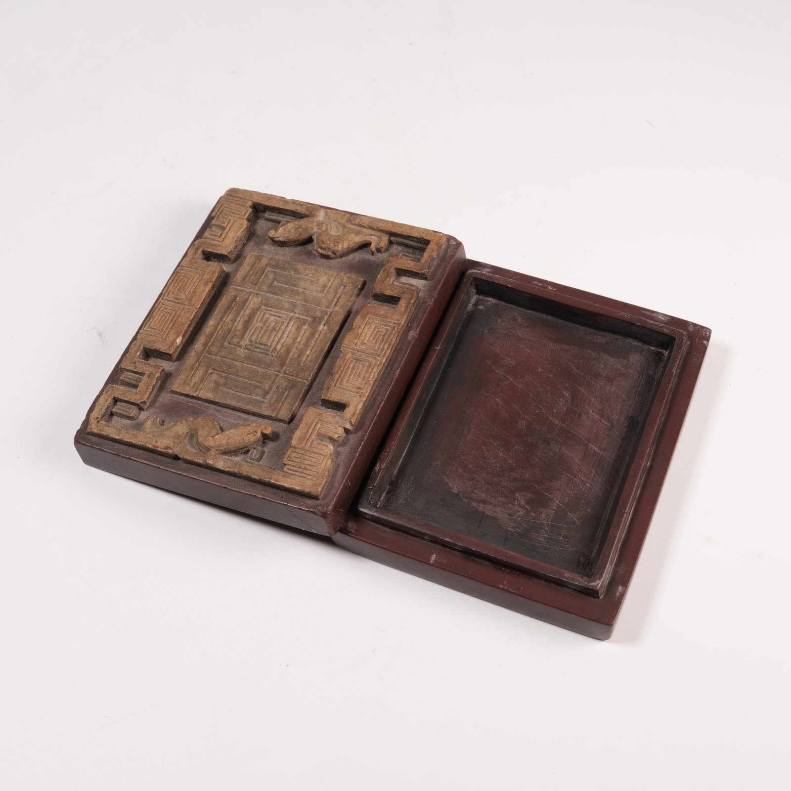 A STONE COVERED BOX: Stone Covered Box