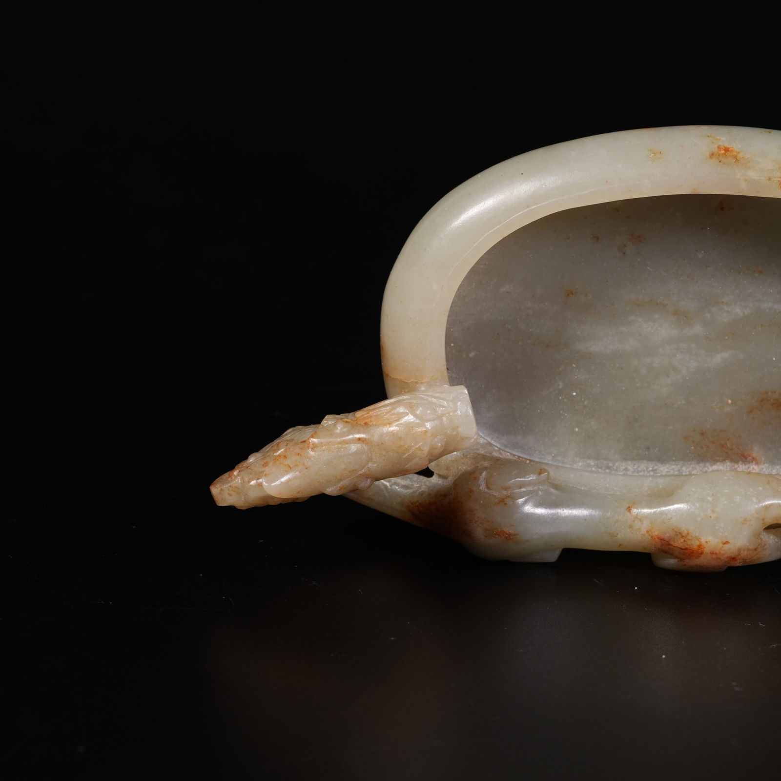 A HETIAN JADE DRAGON-PATTERN WASH BASIN - 10