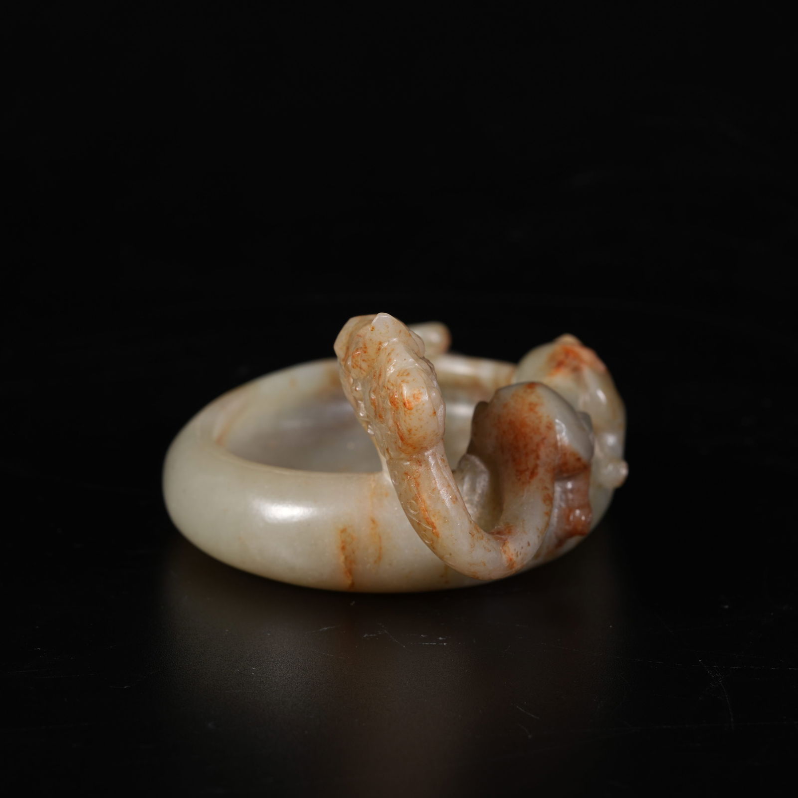 A HETIAN JADE DRAGON-PATTERN WASH BASIN - 4