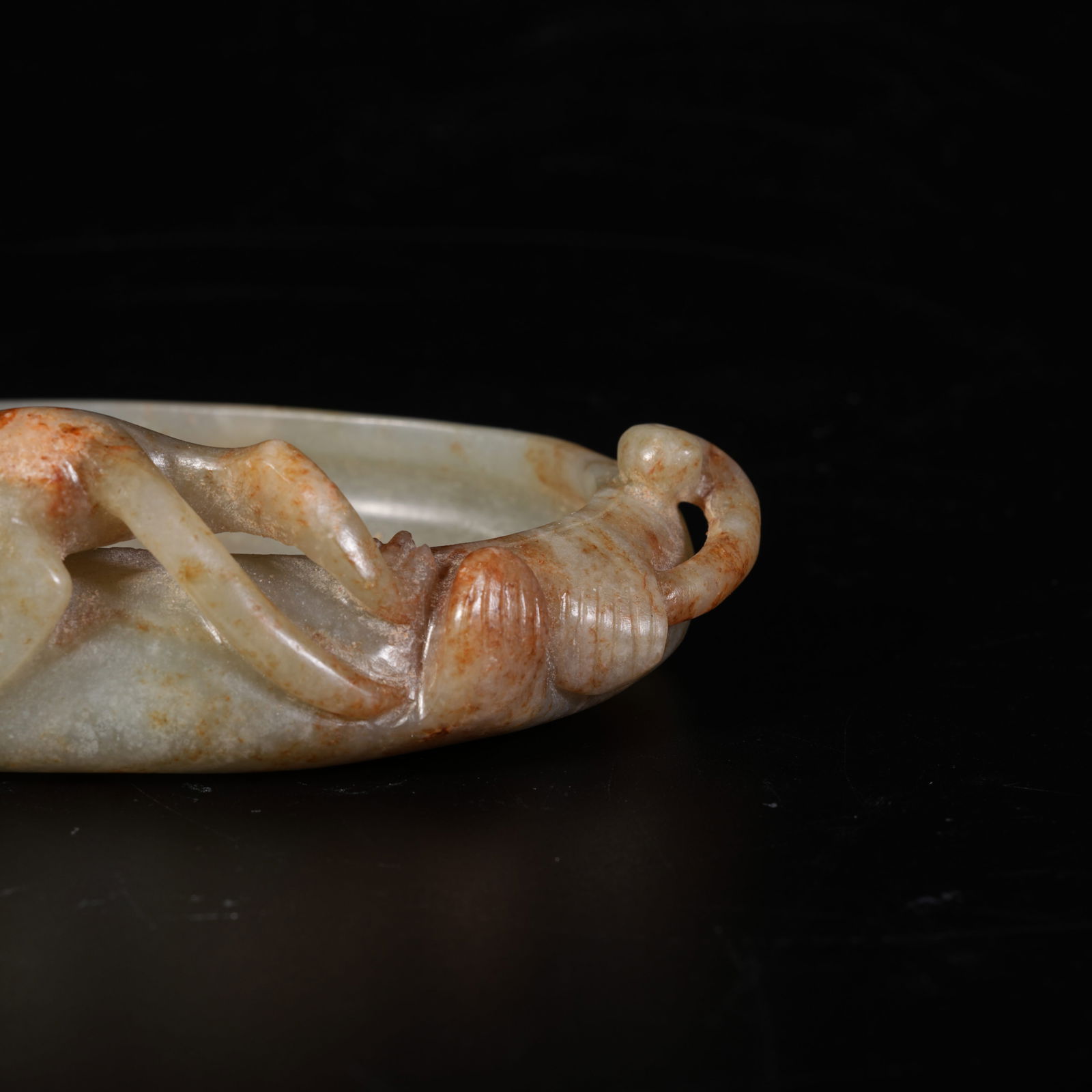 A HETIAN JADE DRAGON-PATTERN WASH BASIN - 7