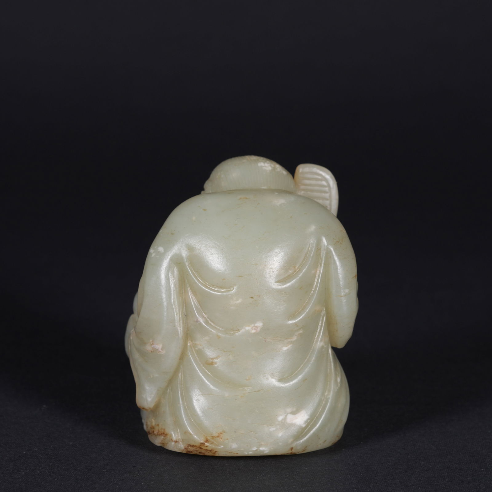 A HETIAN JADE FIGURE FIGURINE - 4