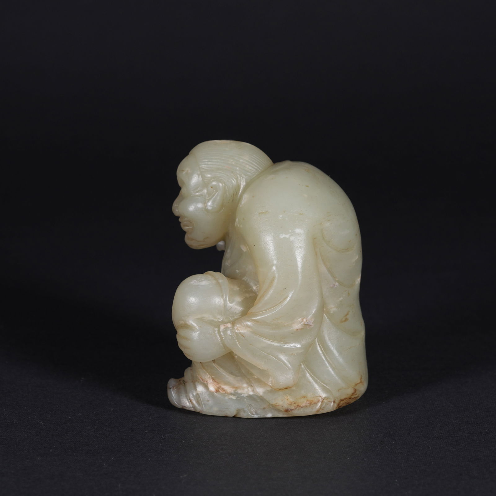 A HETIAN JADE FIGURE FIGURINE - 5