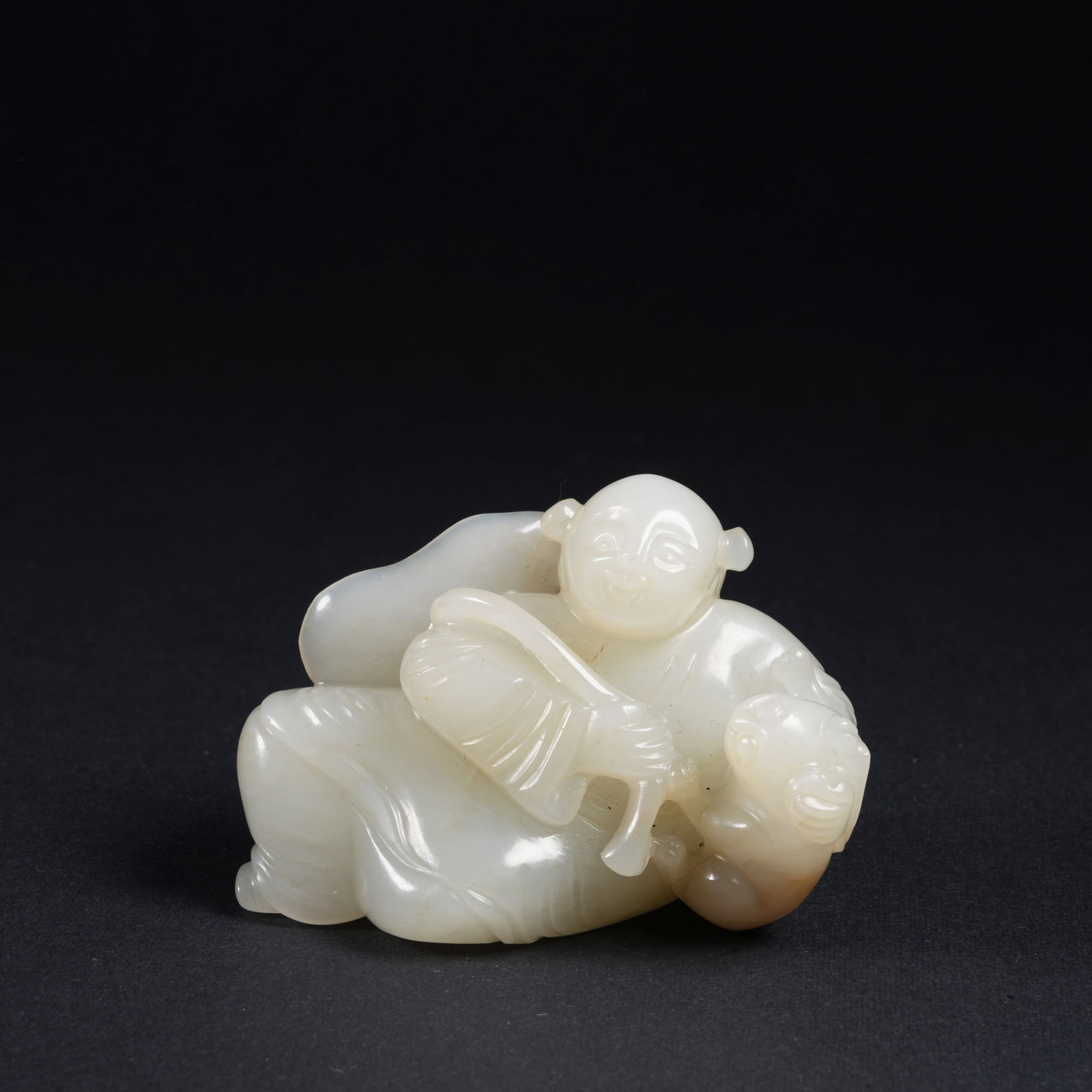 A HETIAN JADE BOY ORNAMENT (1 of 8)