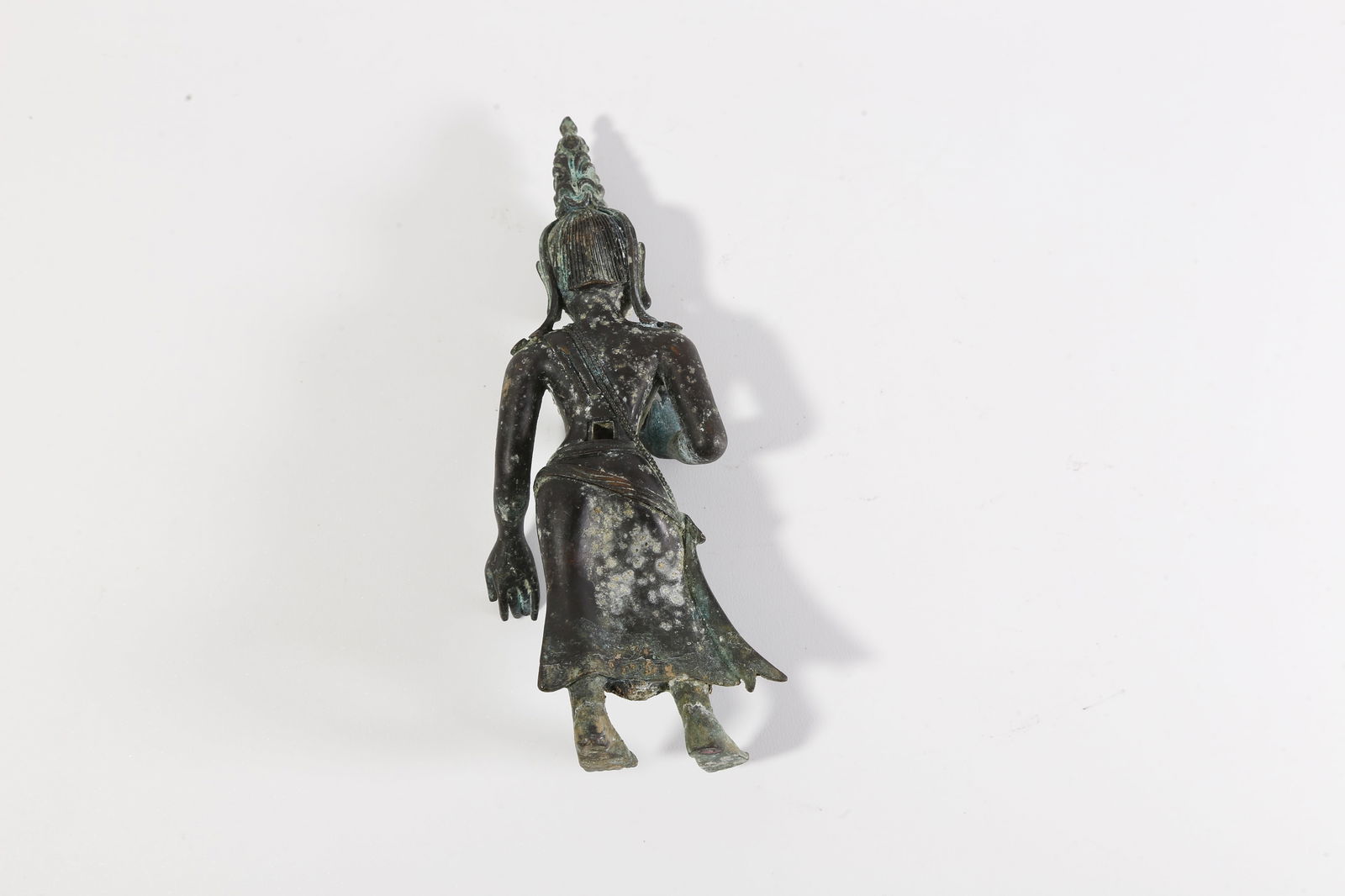 A BRONZE BUDDHA STATUE - 5