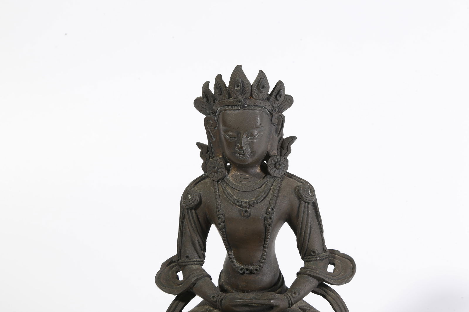 A BRONZE LONGEVITY BUDDHA STATUE - 2