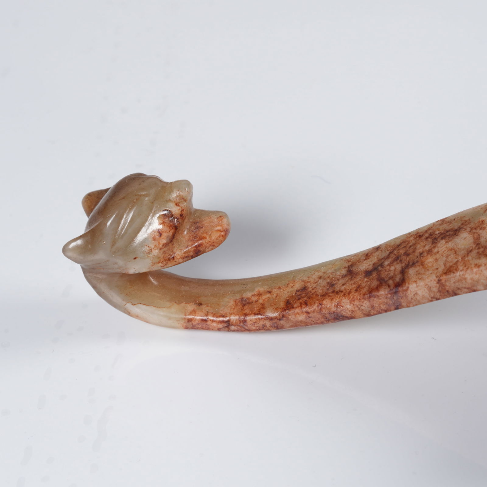 A ANCIENT JADE DRAGON-PATTERN BELT HOOK - 5