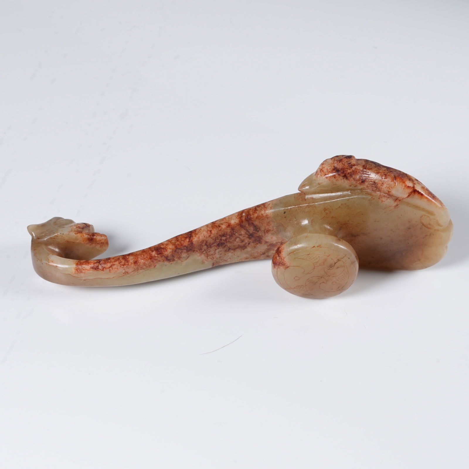 A ANCIENT JADE DRAGON-PATTERN BELT HOOK - 6