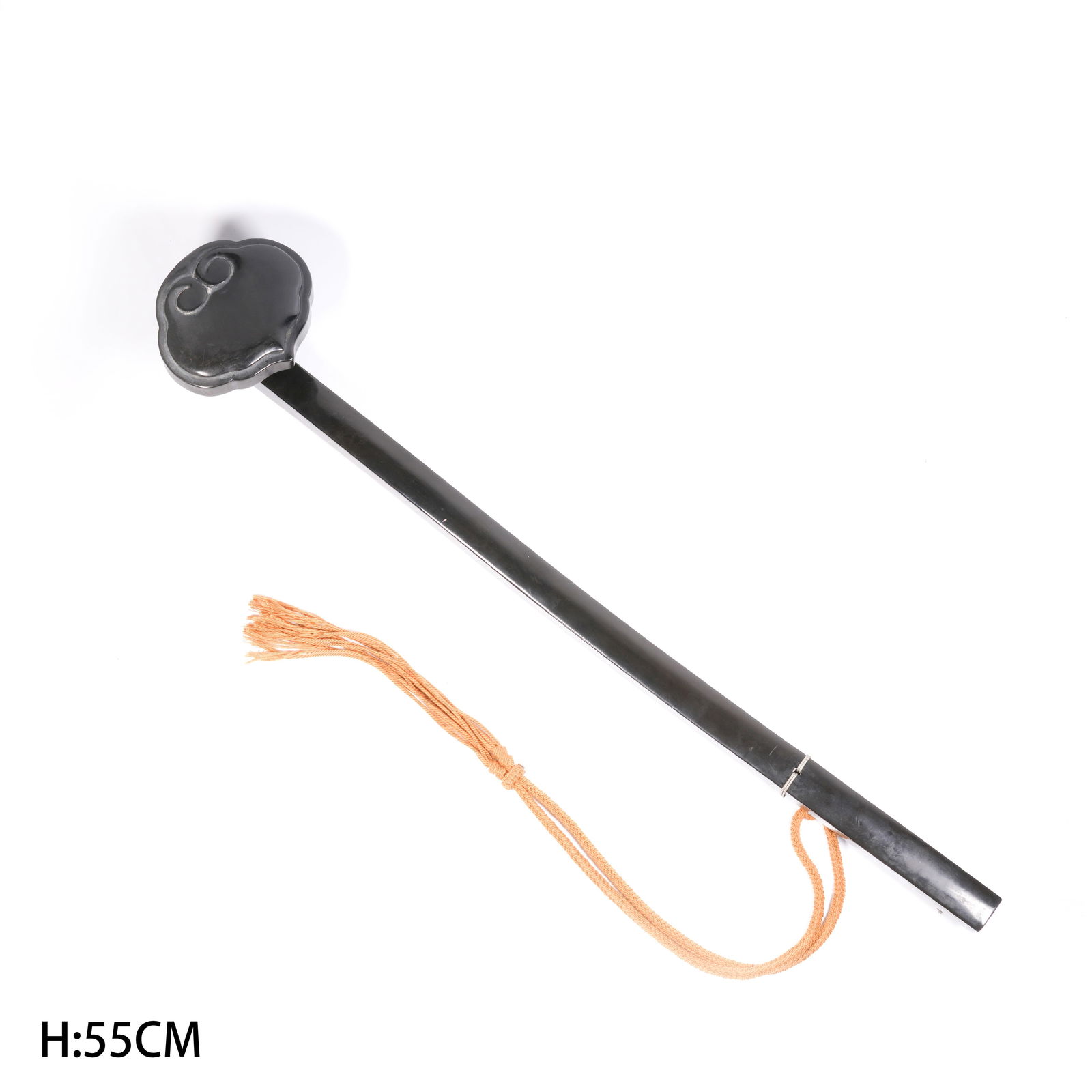 A LARGE LACQUER RUYI SCEPTER: Large Lacquer Ruyi Scepter