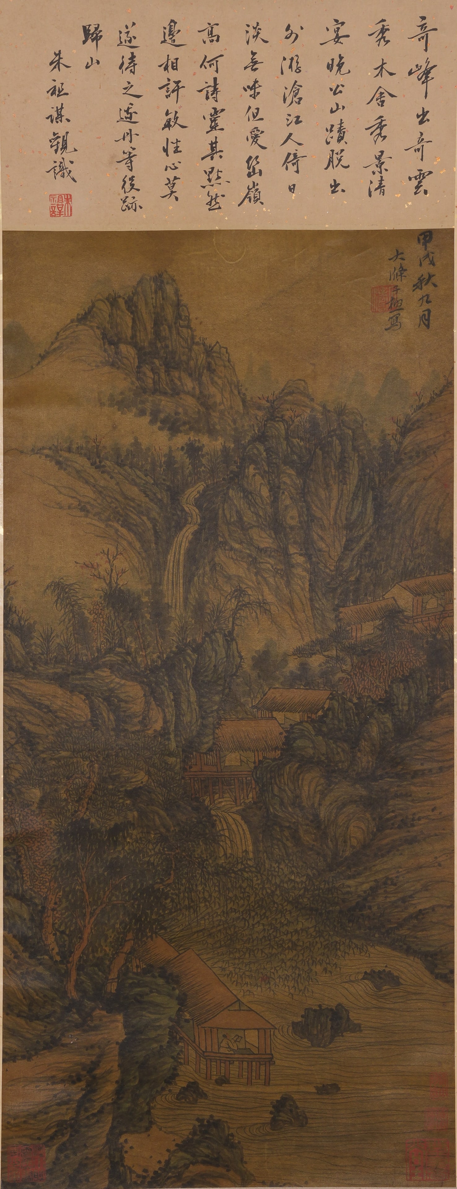 A LANDSCAPE PAINTING ON PAPER BY SHI TAO.石濤 (1 of 9)