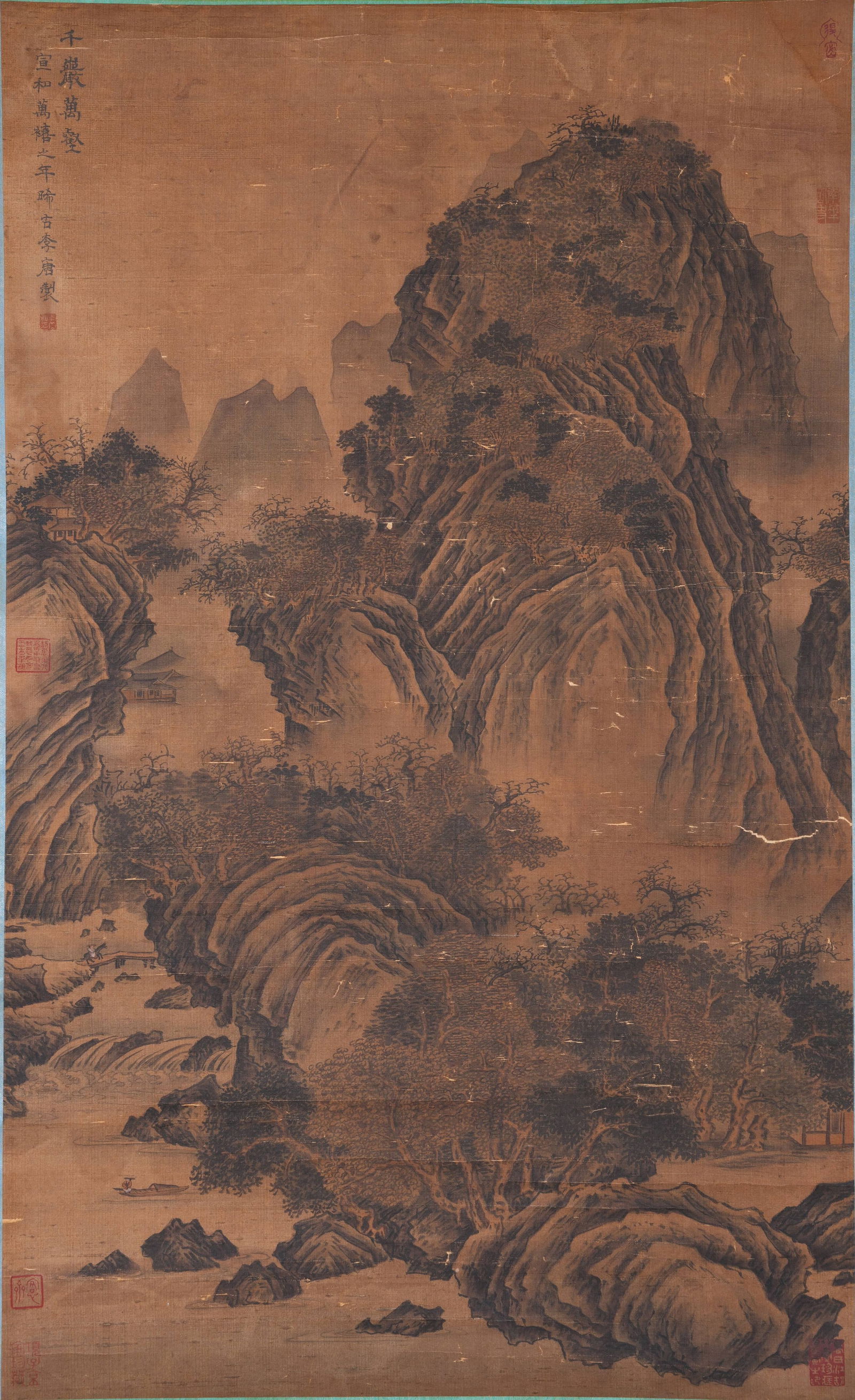 A LANDSCAPE PAINTING ON SILK BY LI TANG.李唐 (1 of 10)