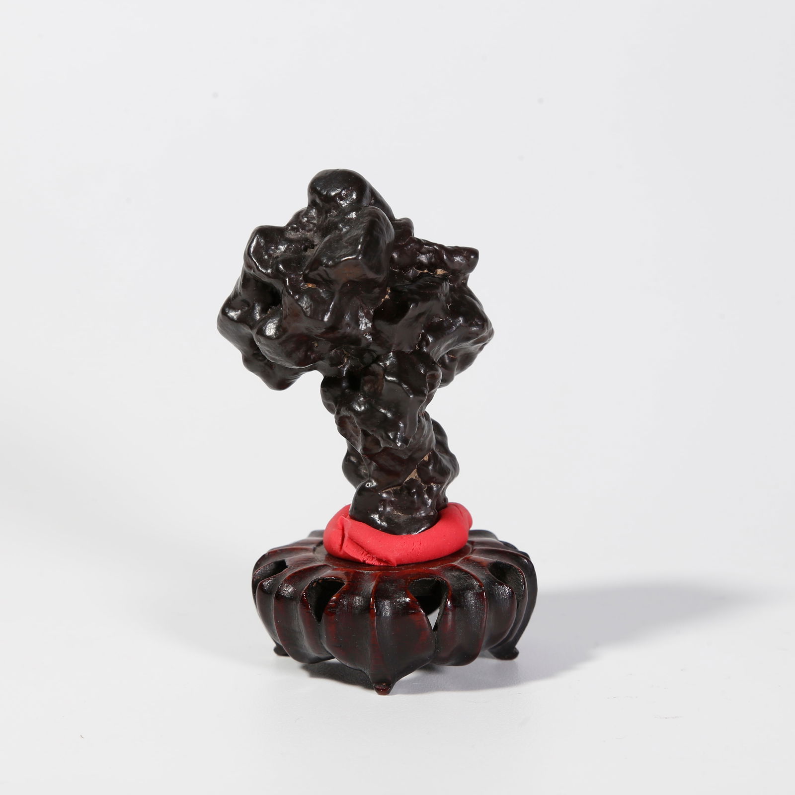 A STONE MINIATURE LANDSCAPE ORNAMENT: Stone miniature landscape ornament