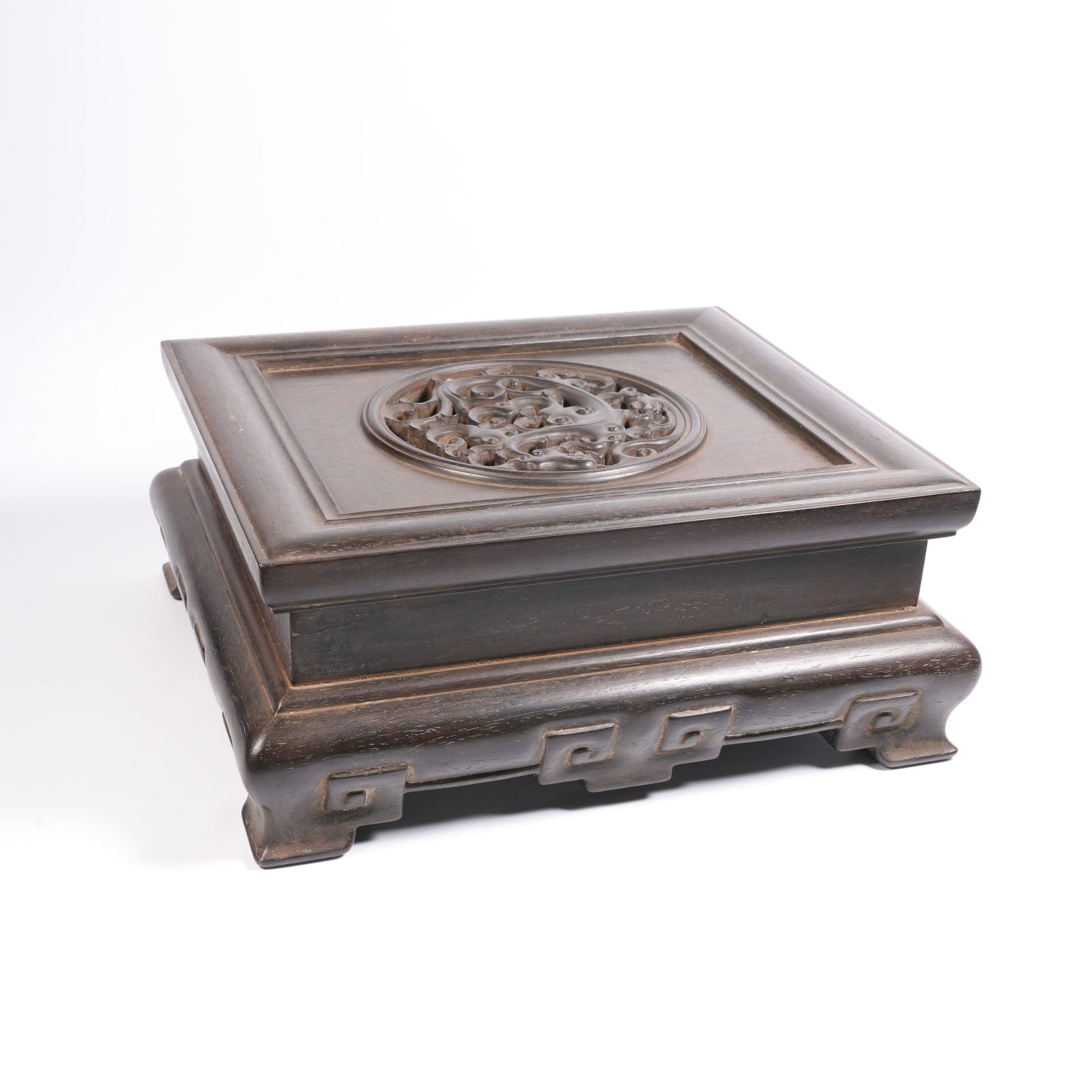 A ZITAN CHI-DRAGON MOTIF BASE: Zitan Chi-Dragon Motif Base