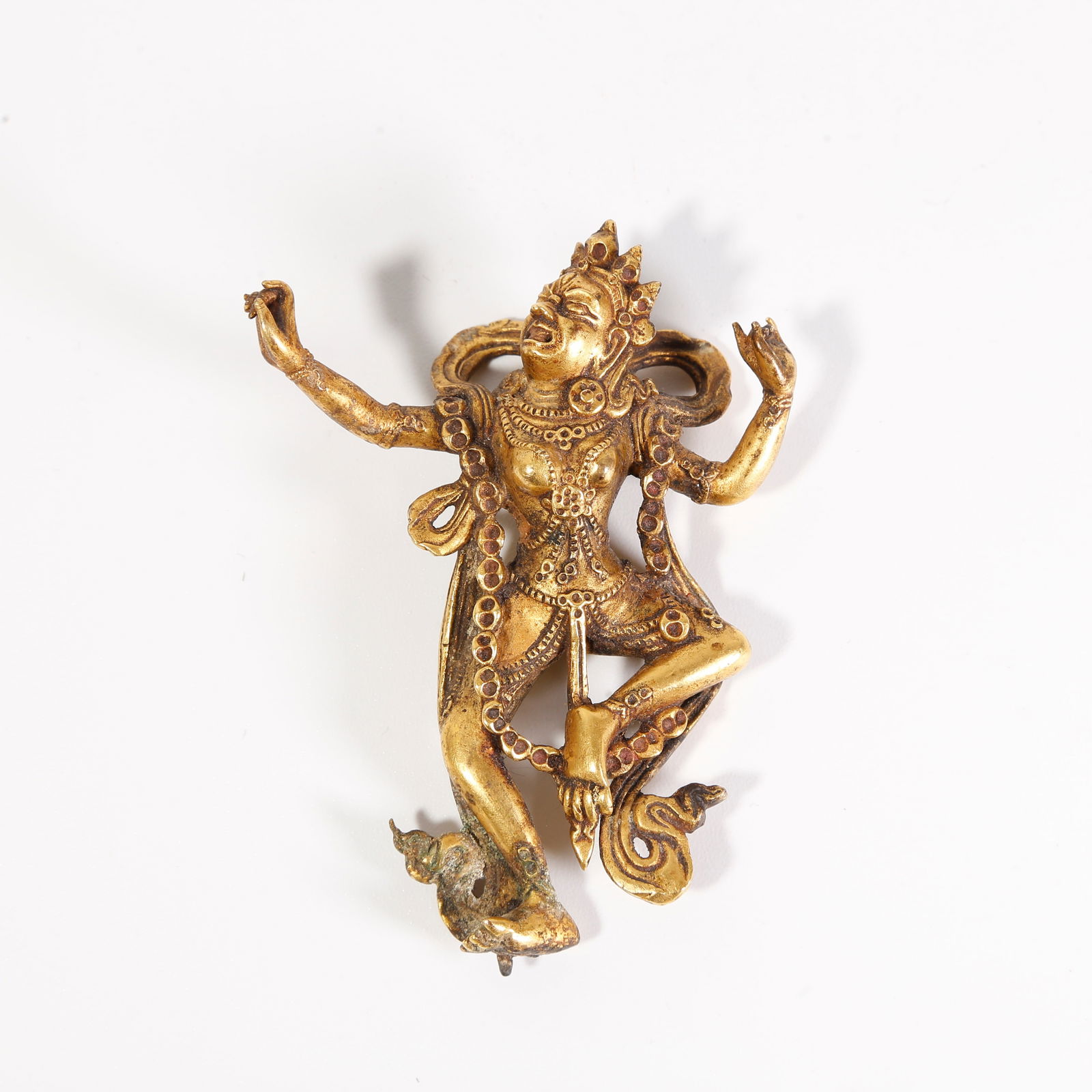 A GILT-BRONZE BUDDHA STATUE (1 of 9)