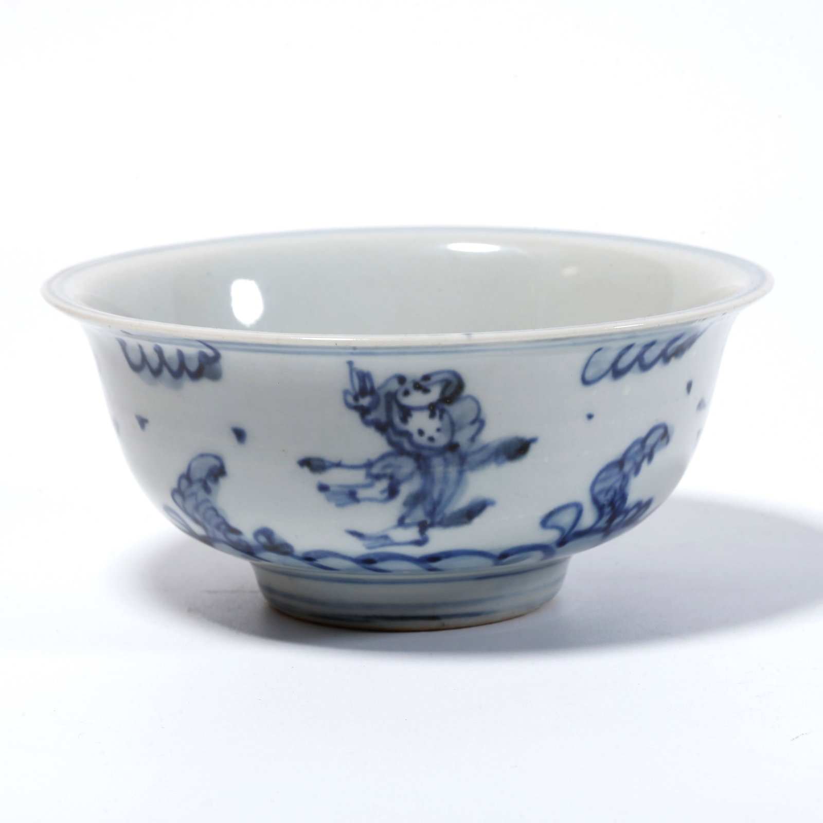 A FAMILLE ROSE BOWL WITH FIGURE STORY DESIGN: Famille rose bowl with figure story design