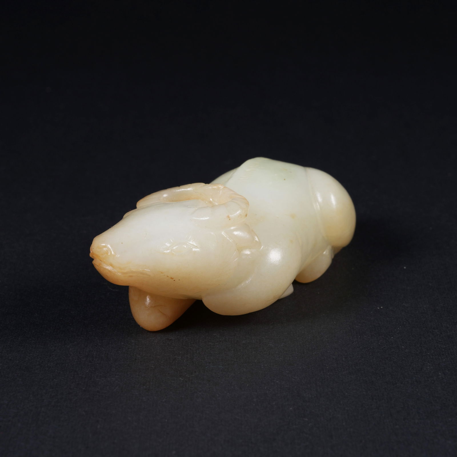 A HETIAN JADE OX ORNAMENT (1 of 8)