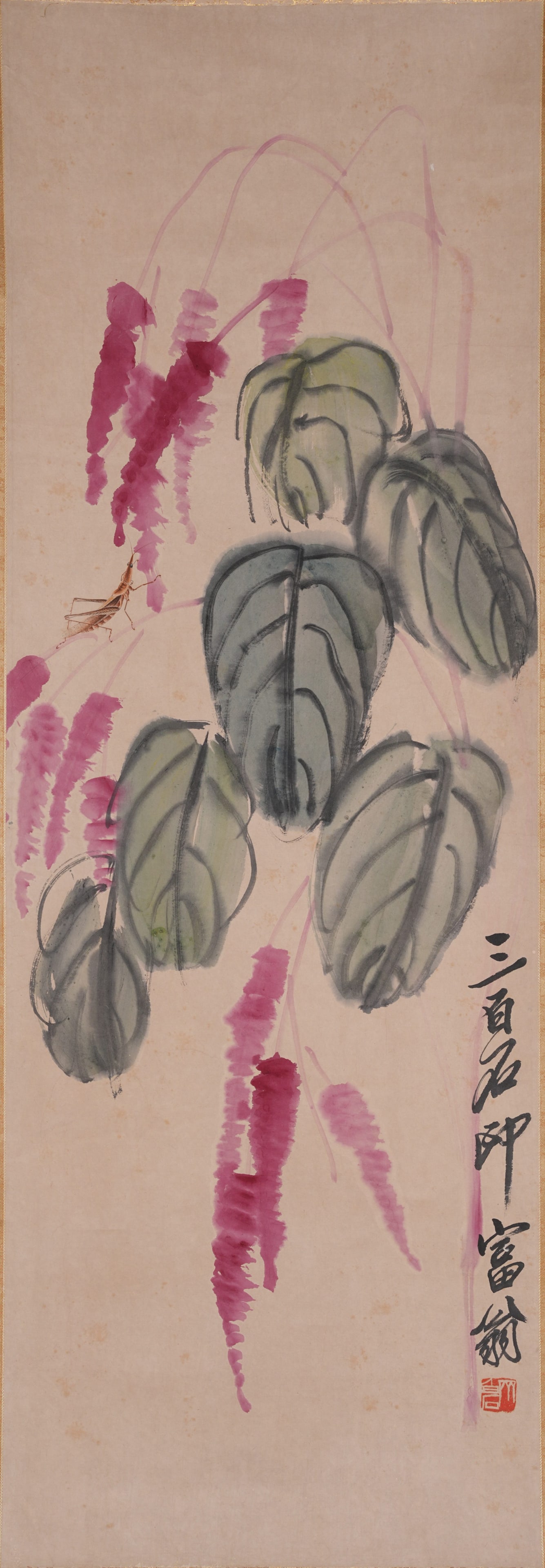 A INSECT PAINTING ON PAPER BY QI BAISHI.齊白石 (1 of 10)
