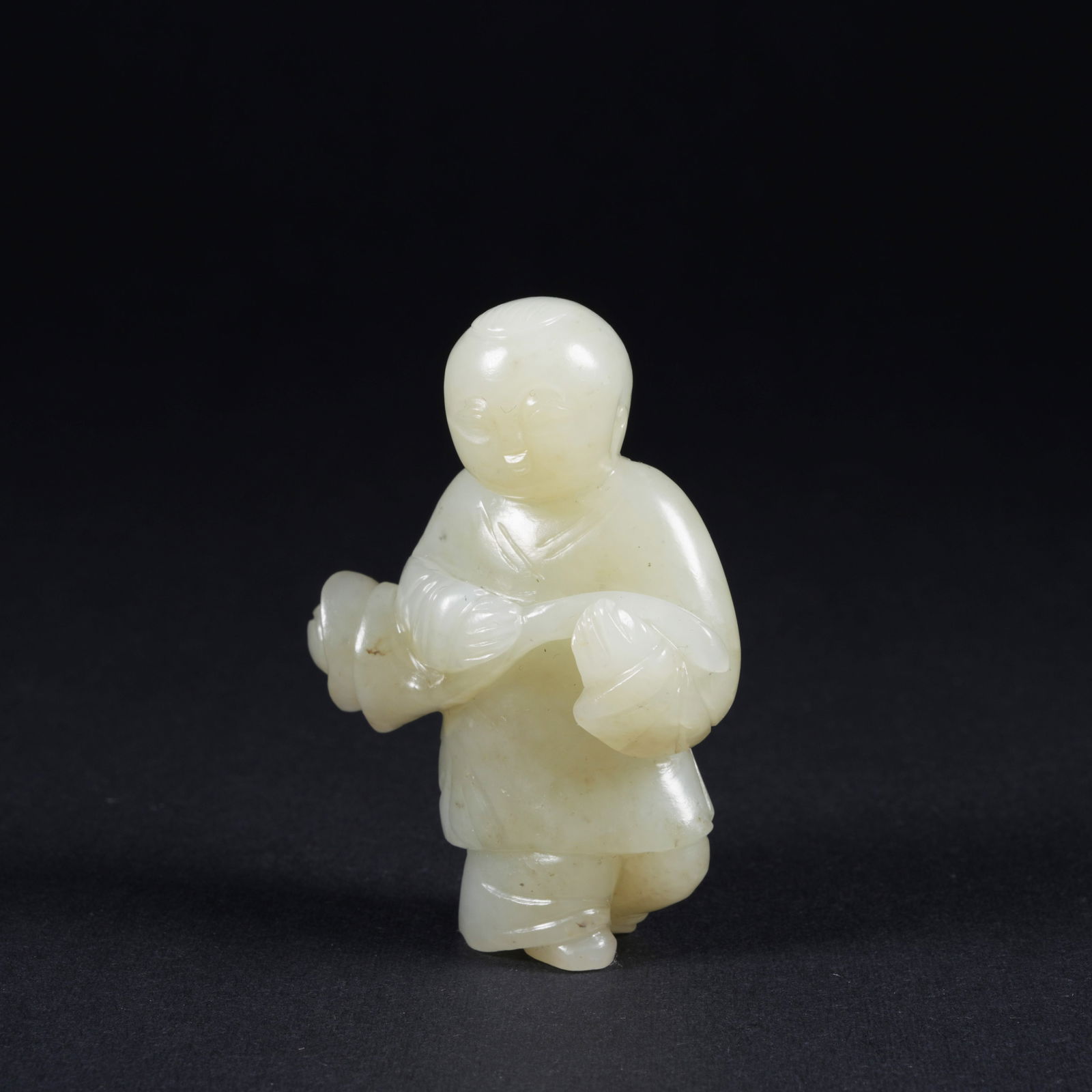 A HETIAN JADE BOY ORNAMENT (1 of 10)
