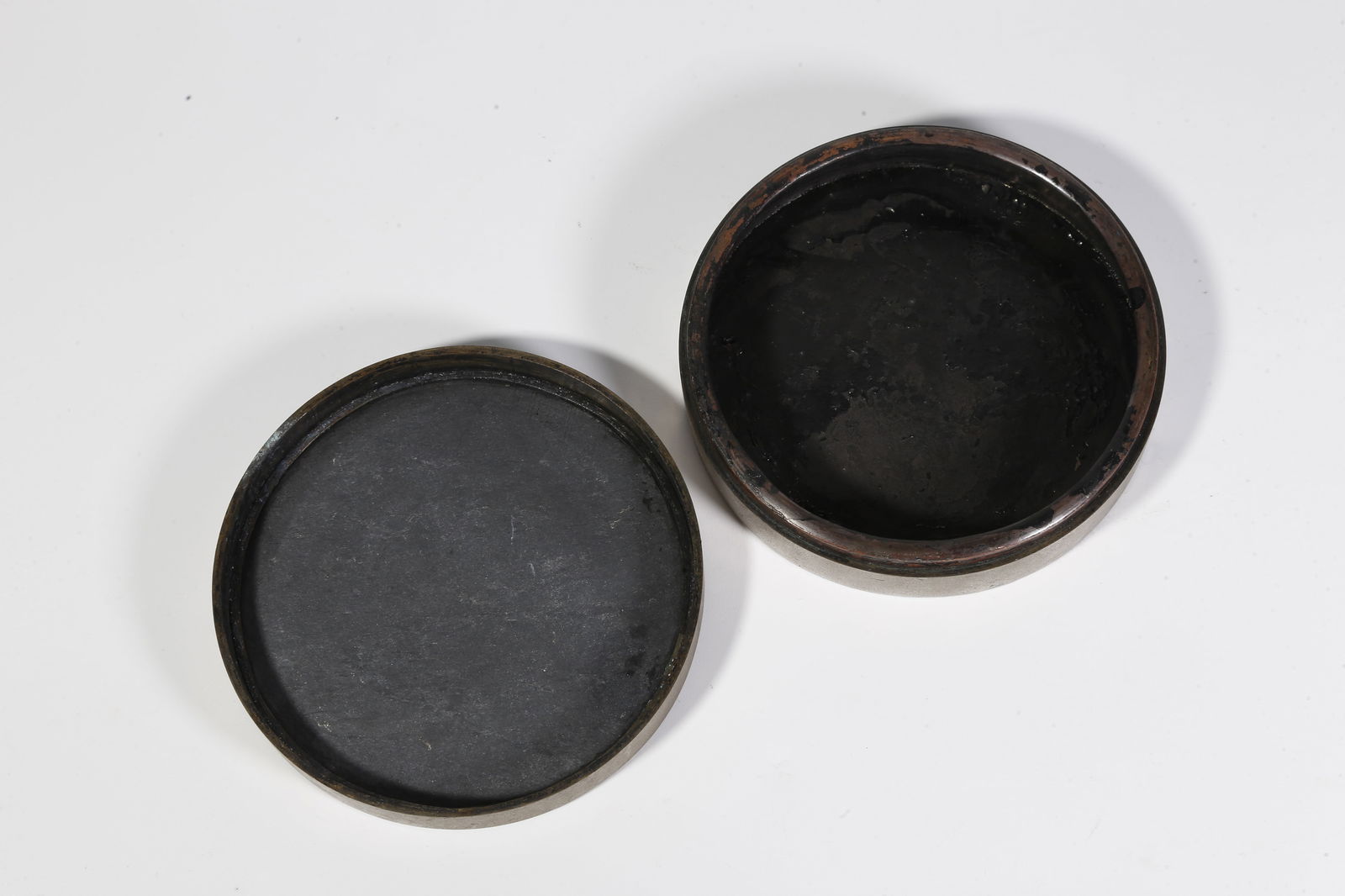 A BRONZE COVERED BOX - 8