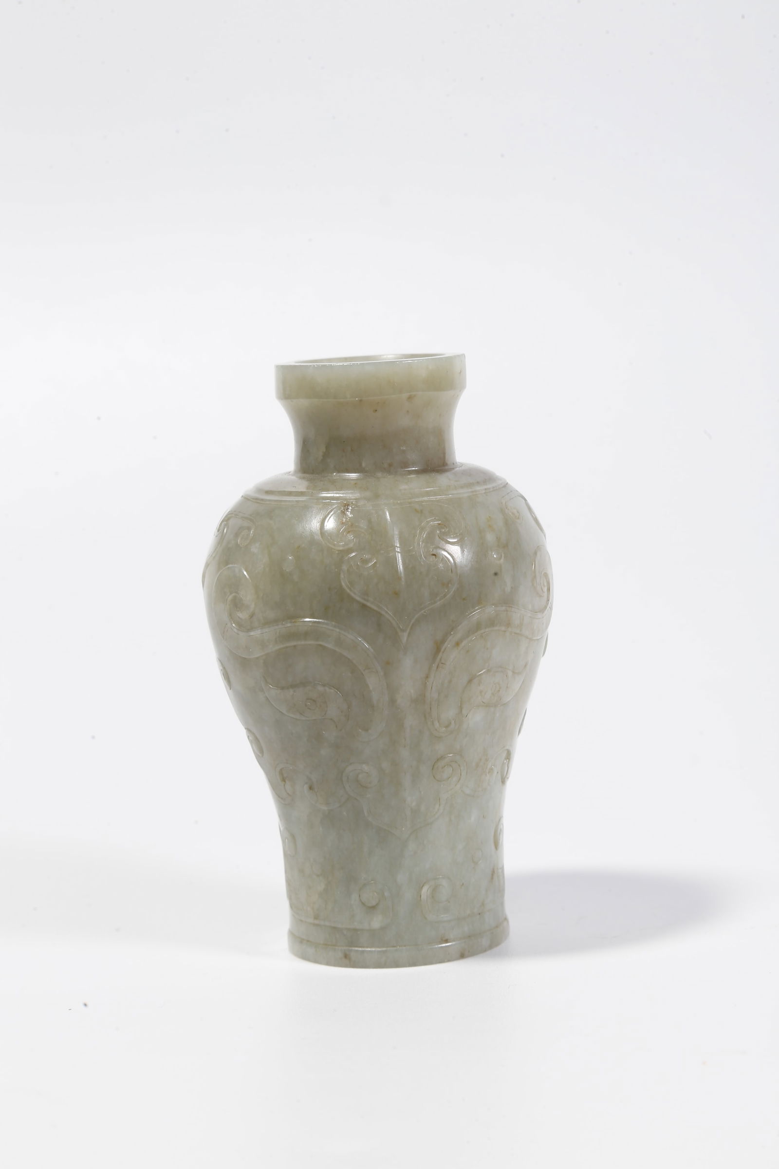 A HETIAN JADE BEAST-FACE PATTERNED VASE - 5