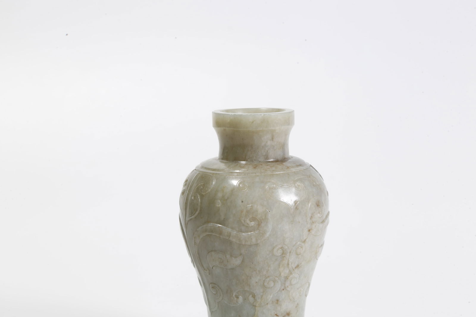 A HETIAN JADE BEAST-FACE PATTERNED VASE - 6