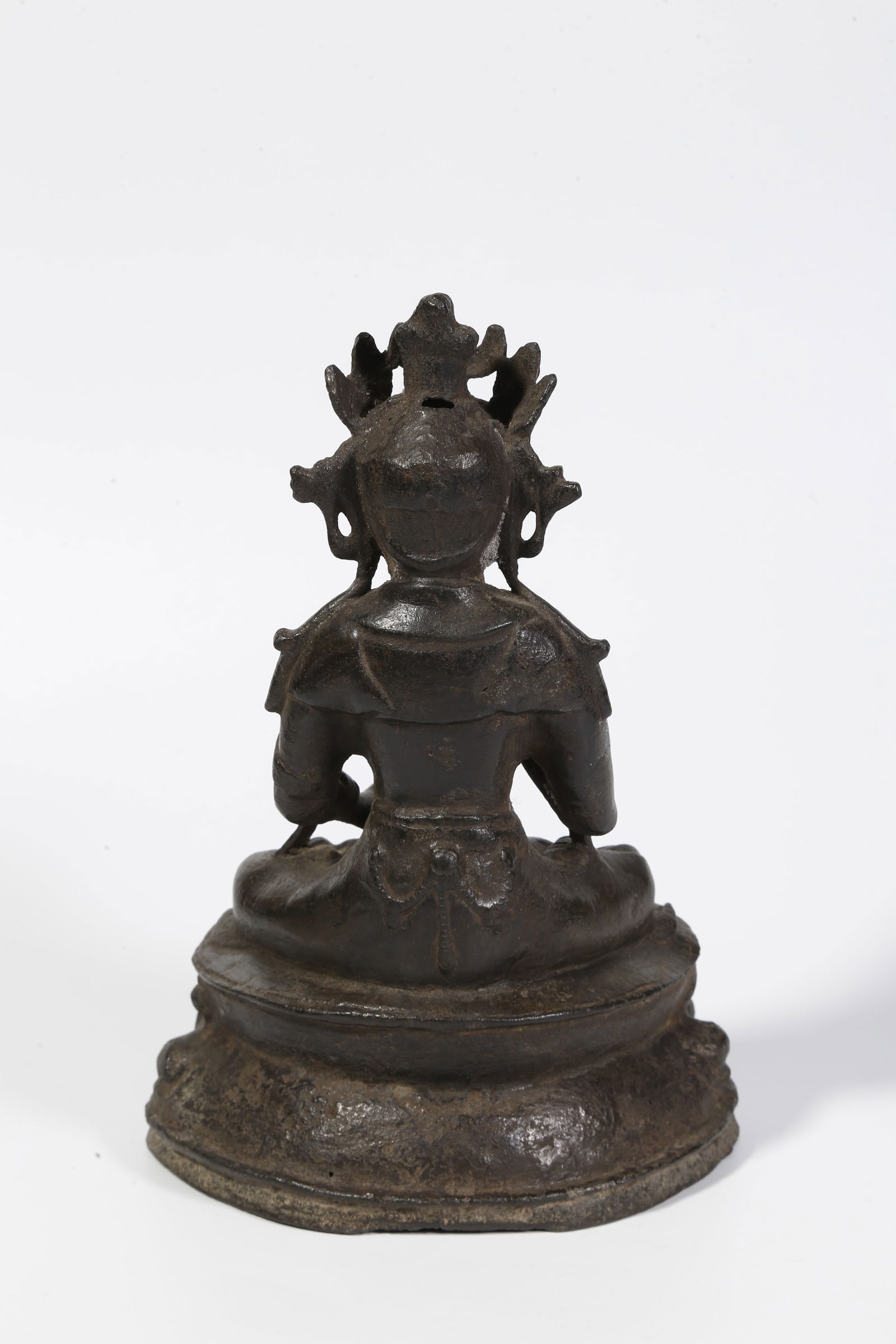 A BRONZE BUDDHA STATUE - 5