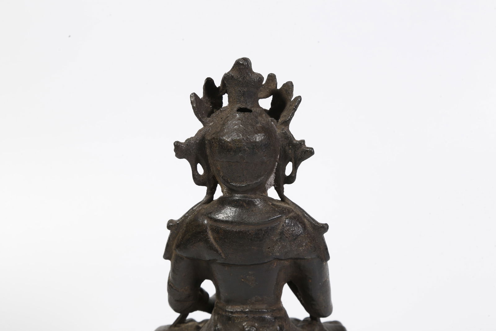 A BRONZE BUDDHA STATUE - 6