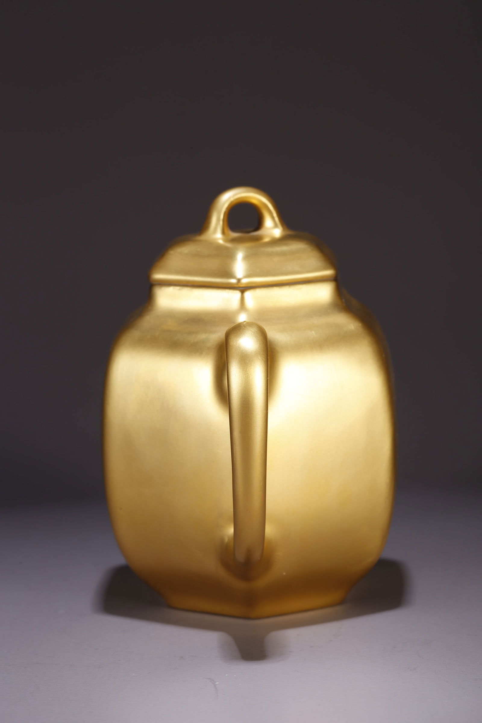 A GILT-GLAZED TEAPOT - 2