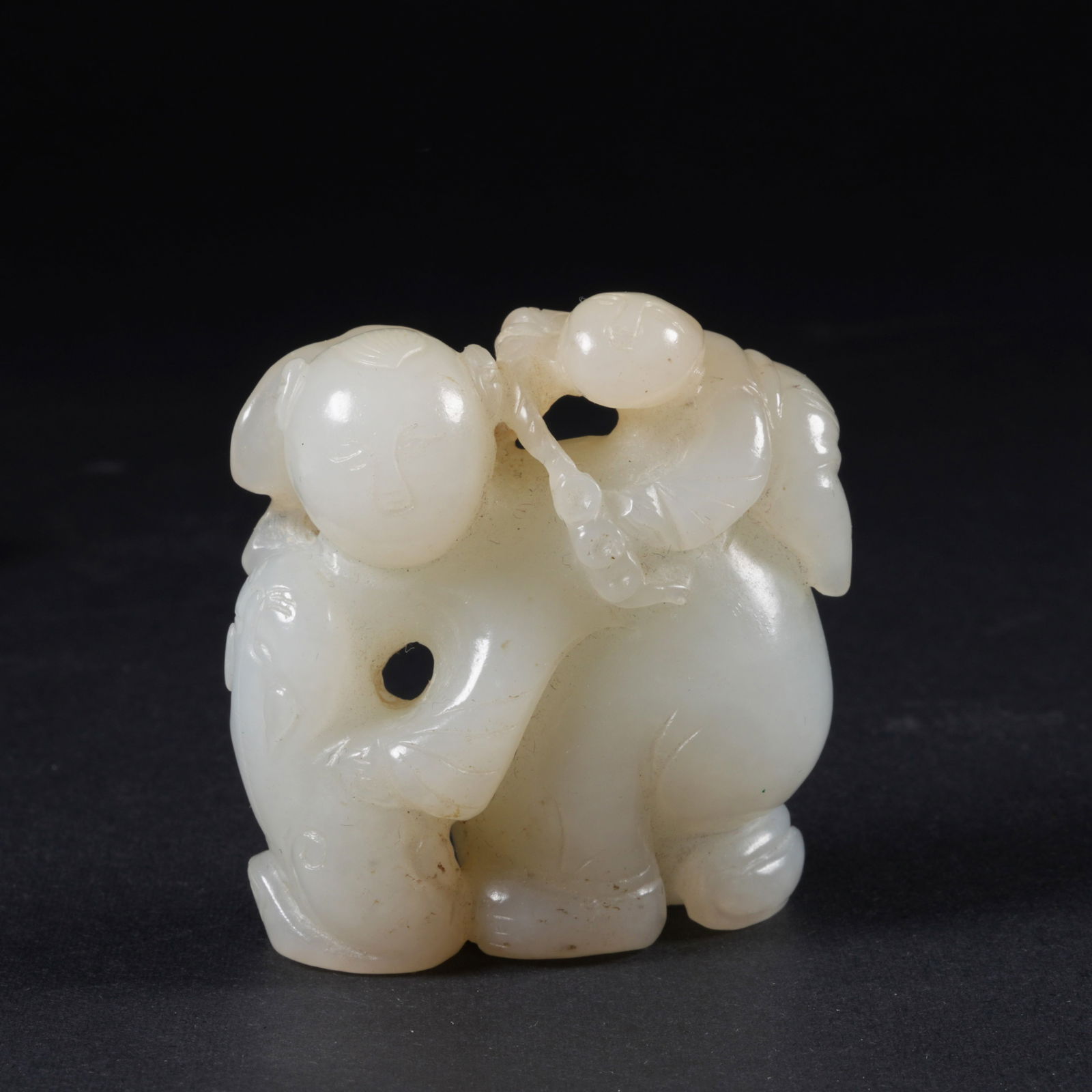 A HETIAN JADE BOY ORNAMENT (1 of 10)