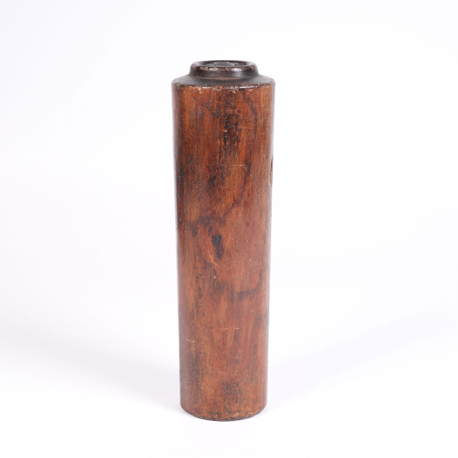 A HUANGHUALI FLOWER VASE: Huanghuali Flower Vase