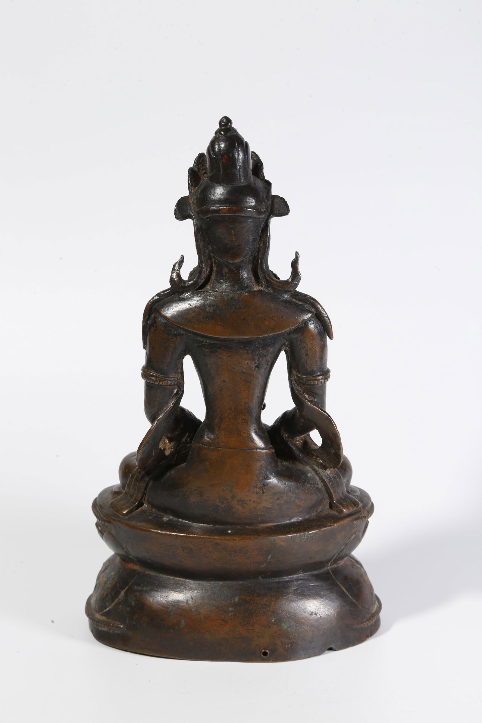 A BRONZE BUDDHA STATUE - 5